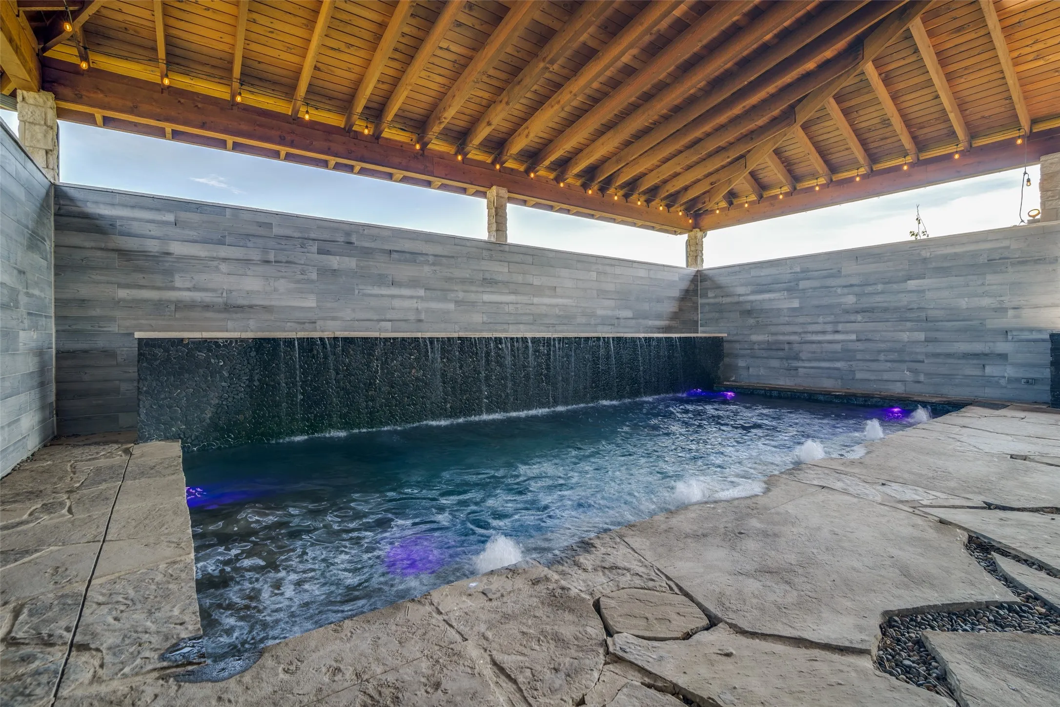 Pool and Spa in pavilion