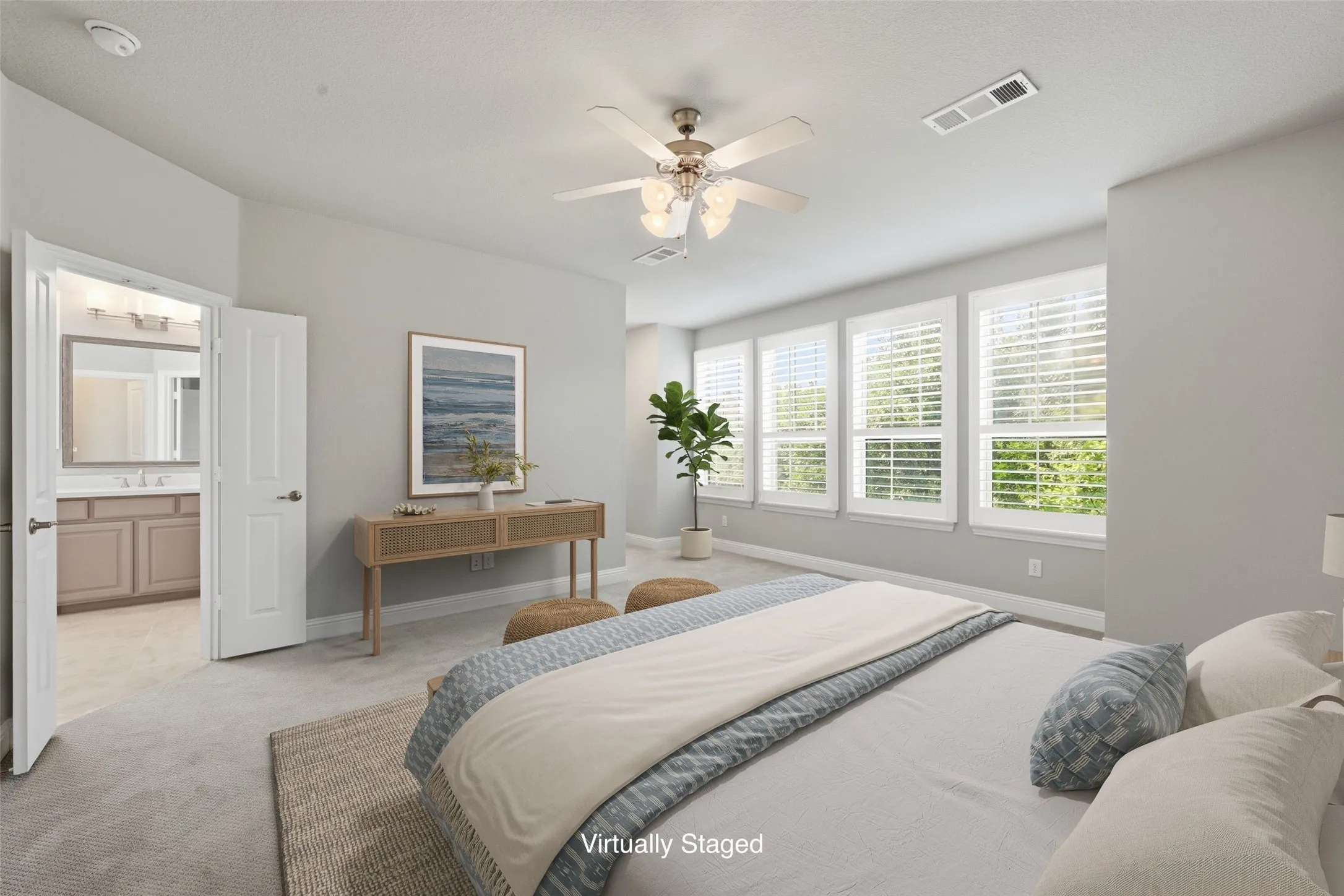 2nd Floor Master Bedroom Virtually Staged
