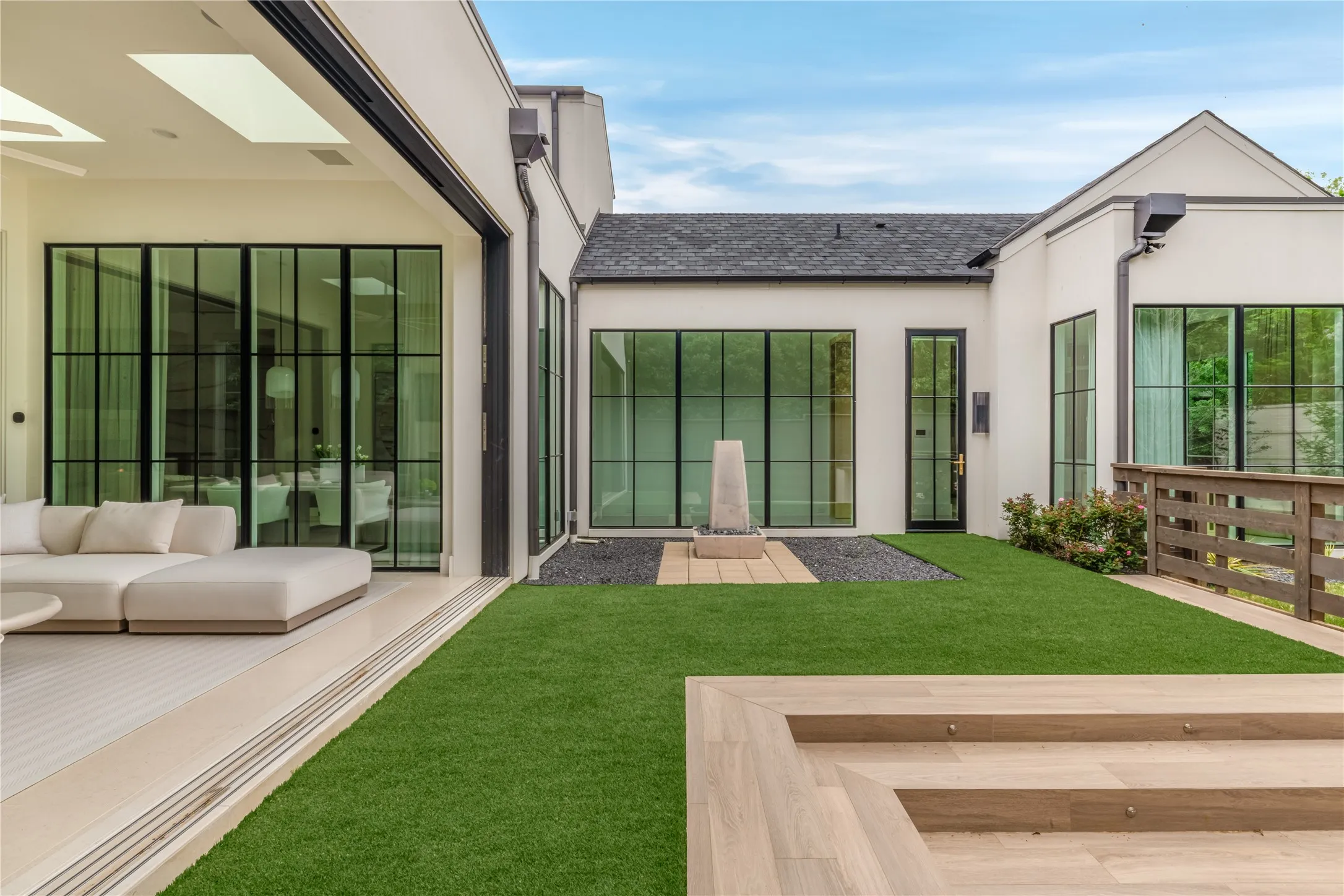 Back Elevation with water feature