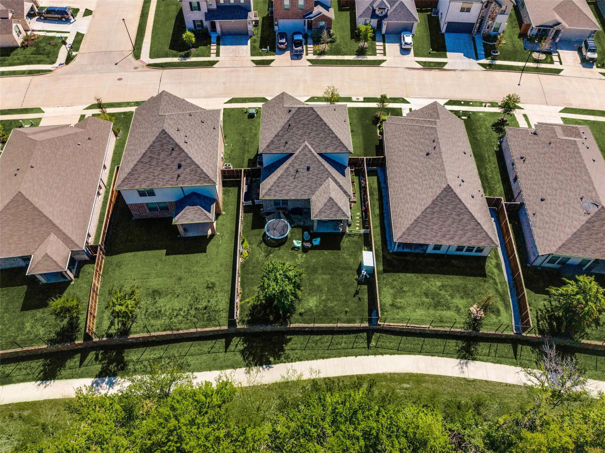 Aerial view of house