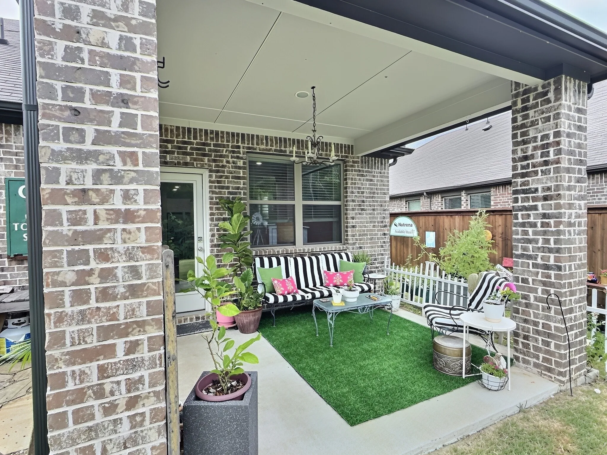 Covered back patio