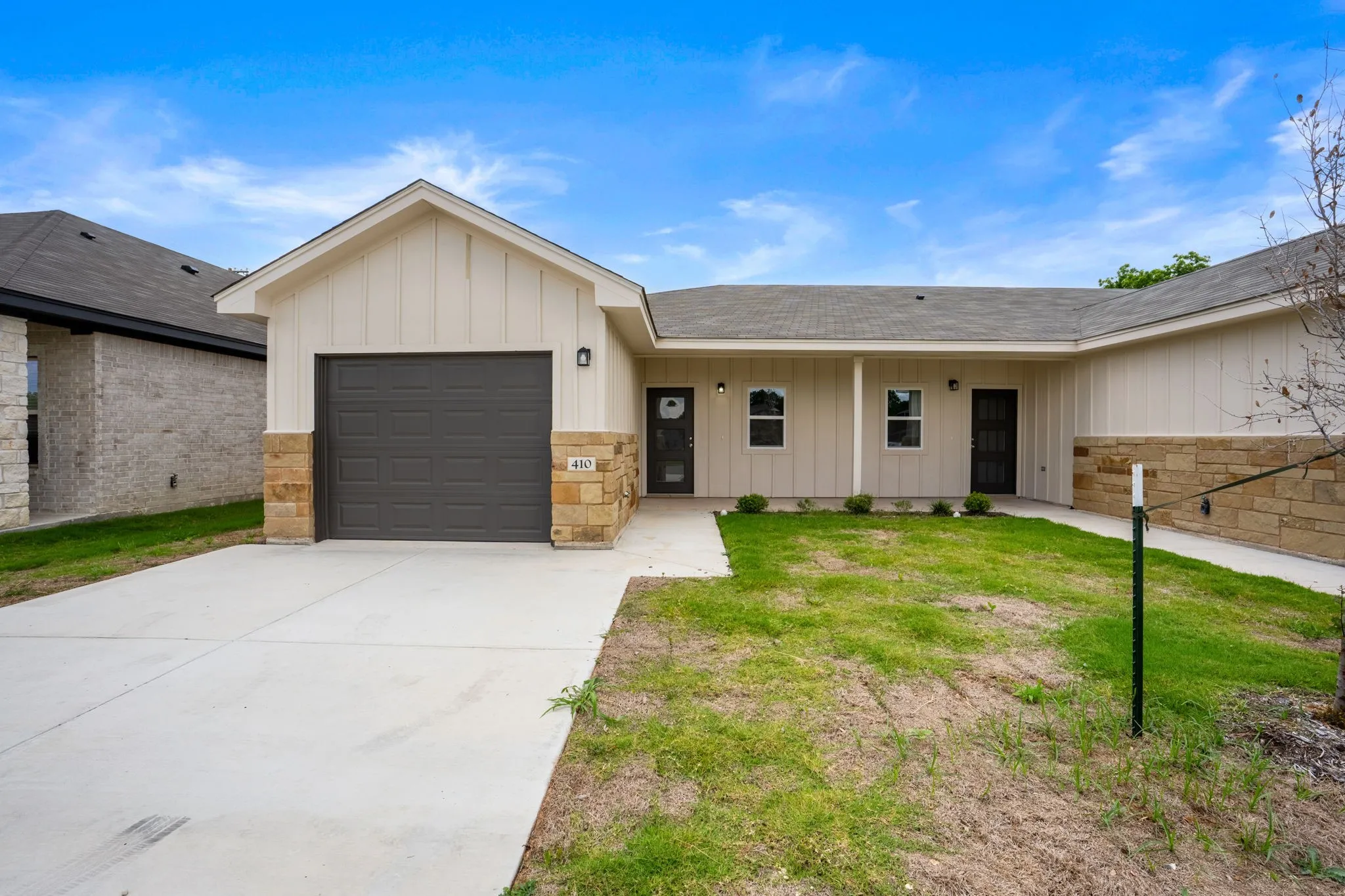 Townhouse For Sale in Coryell County , 410 W Avenue C, Copperas Cove, Texas 76522, 3 Bedroom, 2 Bathroom, 1 Garage spaces, 1,391 Sqft, built in 2025, mls#21230205, Real Estate Agent in Copperas Cove, Homes For Sale in Coryell county, Homes For Sale in Copperas Cove, Realtor in Copperas Cove Texas, Real Estate Brokerage Independent Realty Texas, Luminita Cordes Realtor