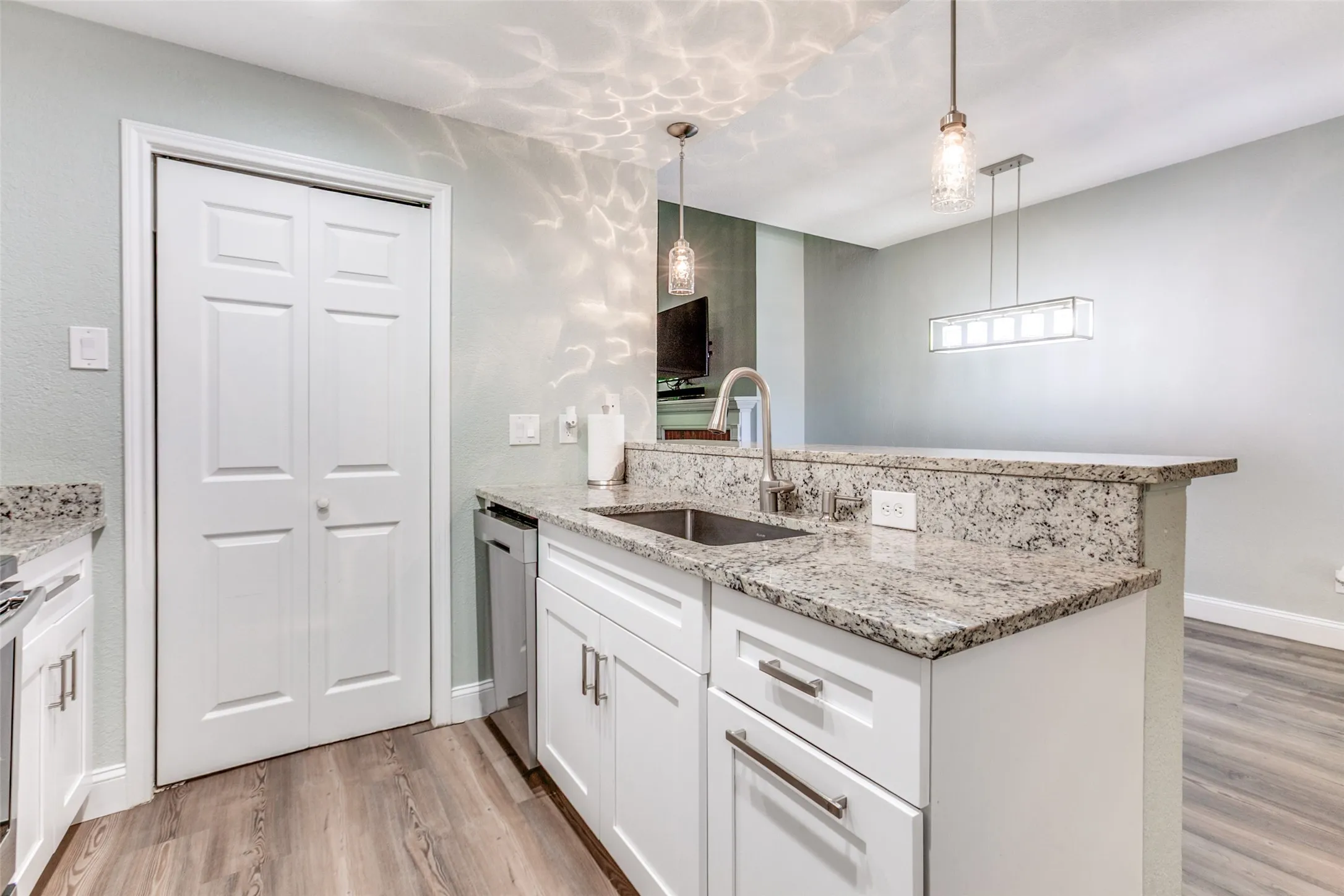 View of laundry room in kitchen