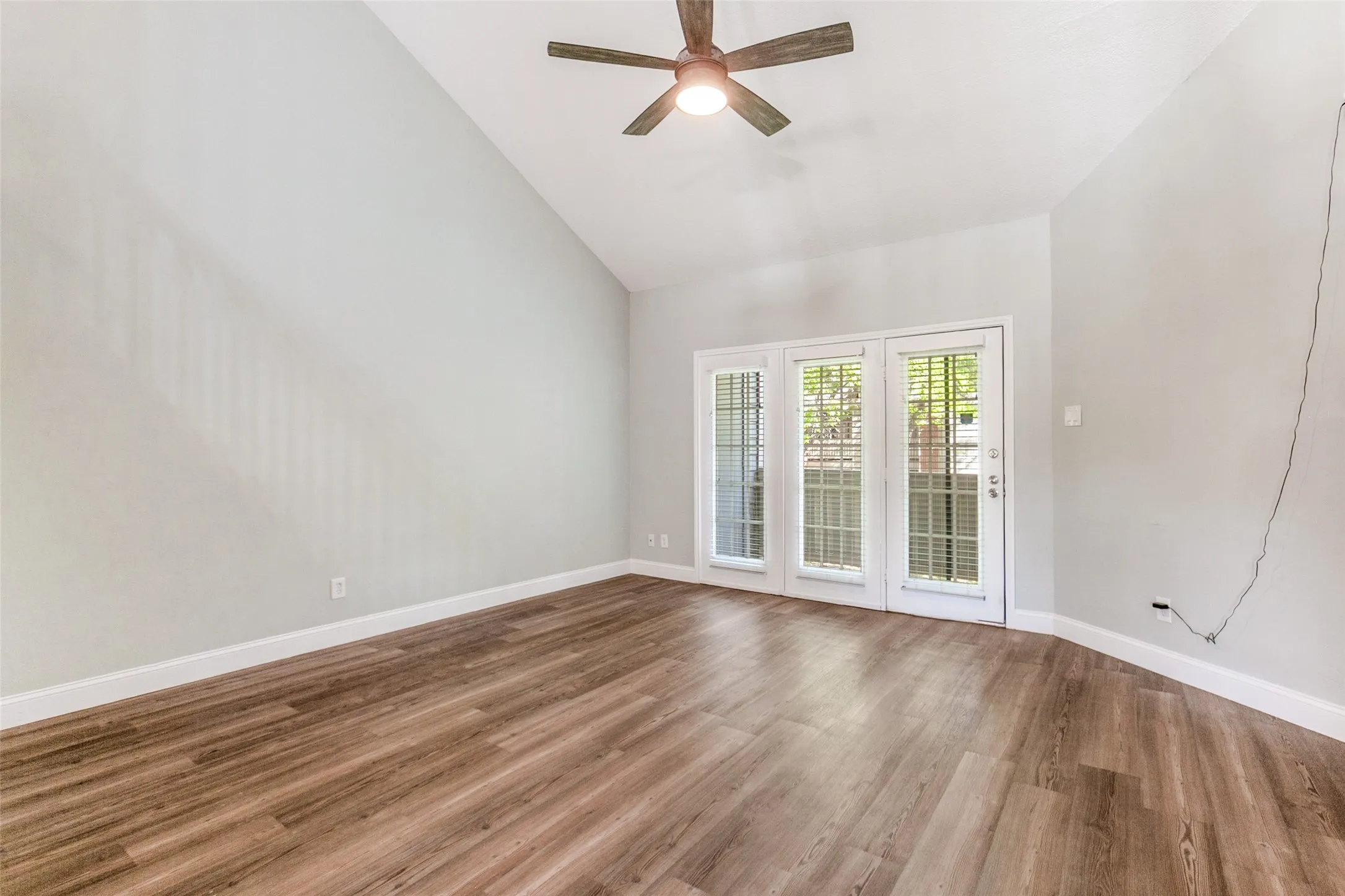 View of balcony from living room