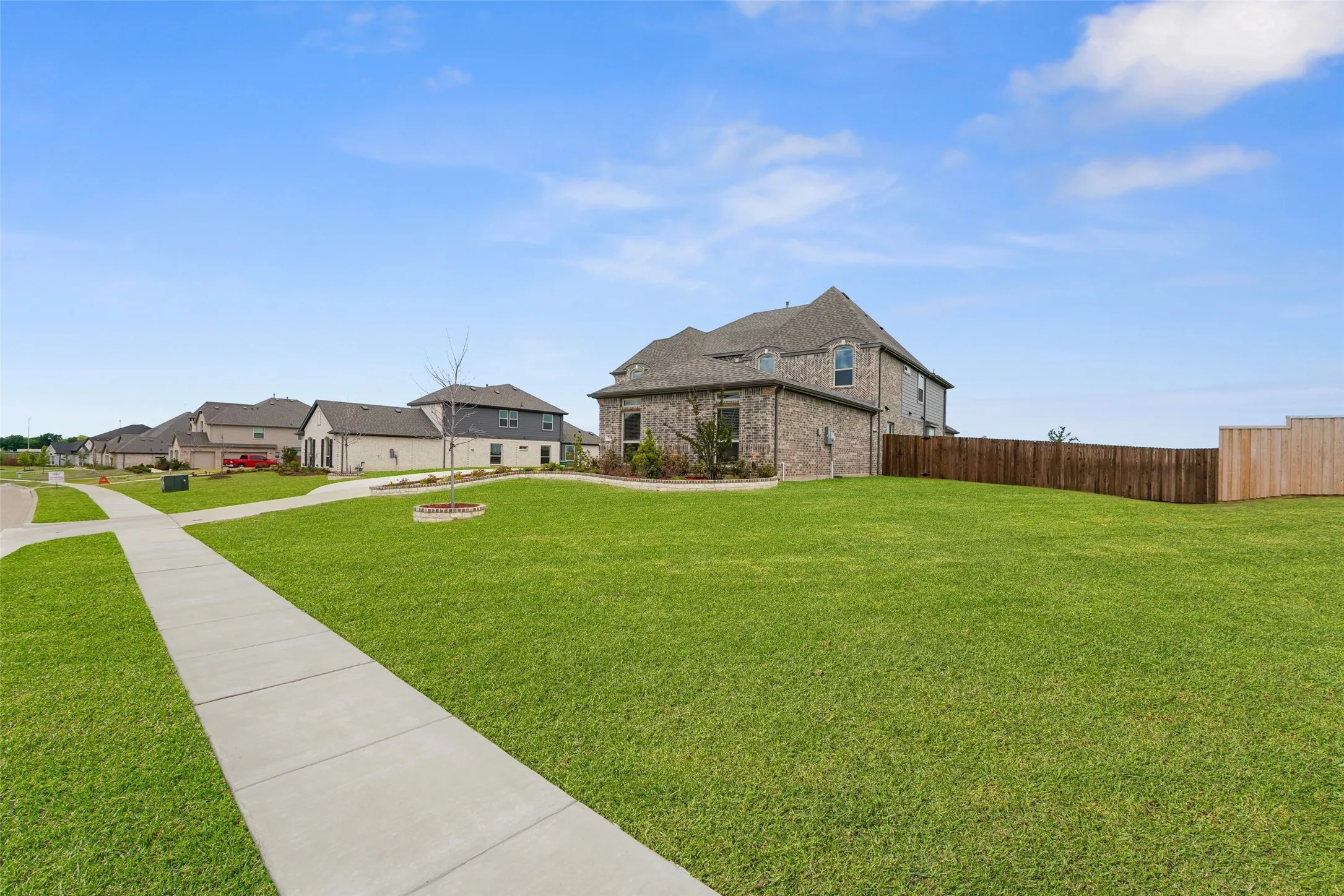 nice sidewalks for bike riding or walking around the beautiful Broadmoor Estates community