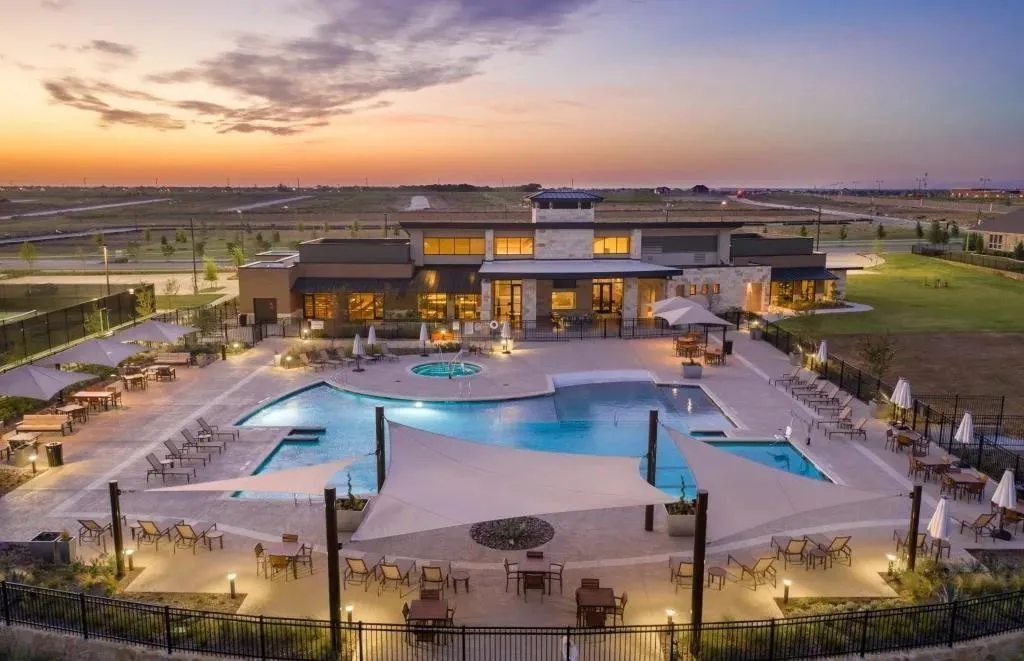 amenity center pool area