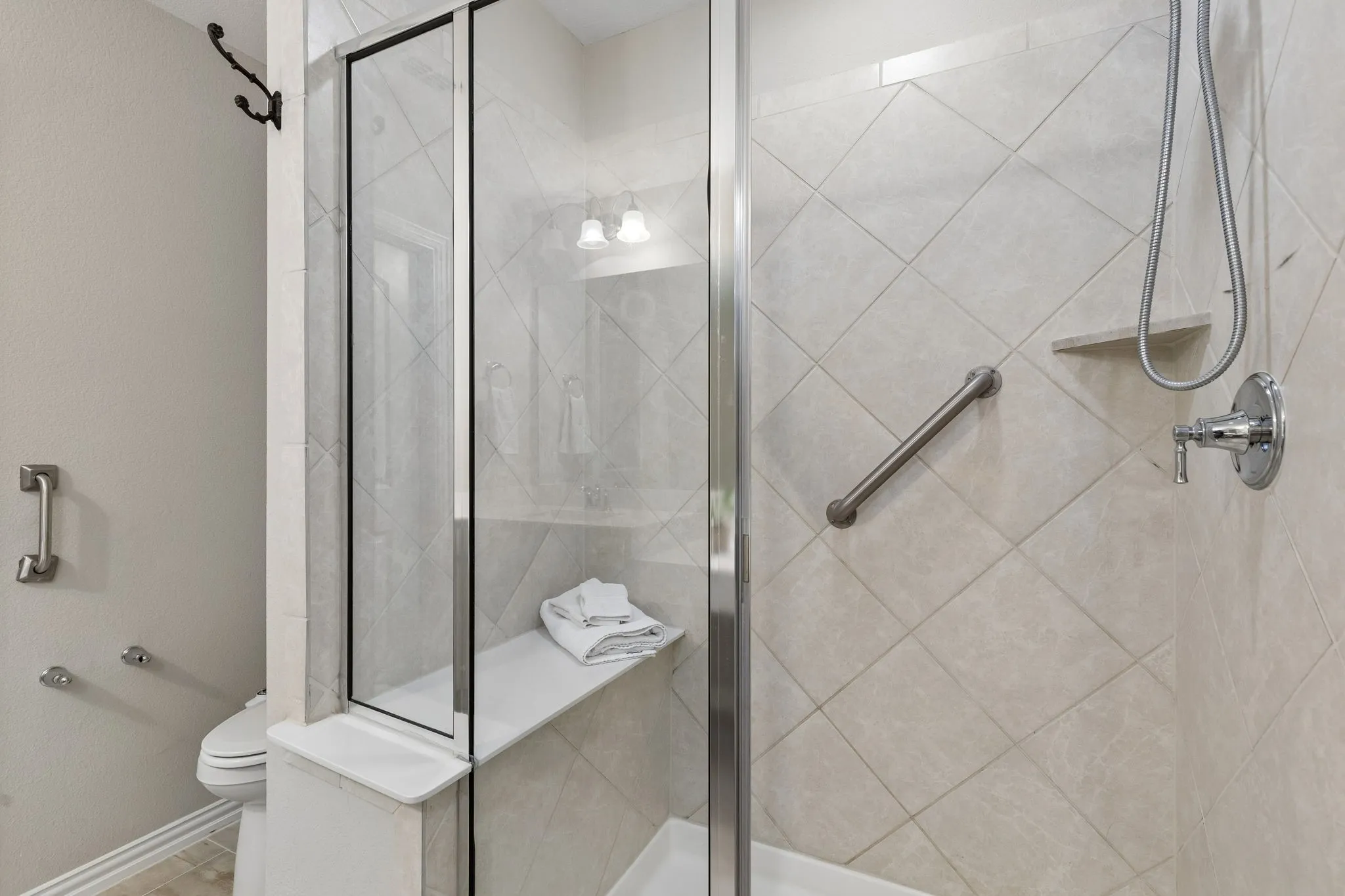 full shower in primary