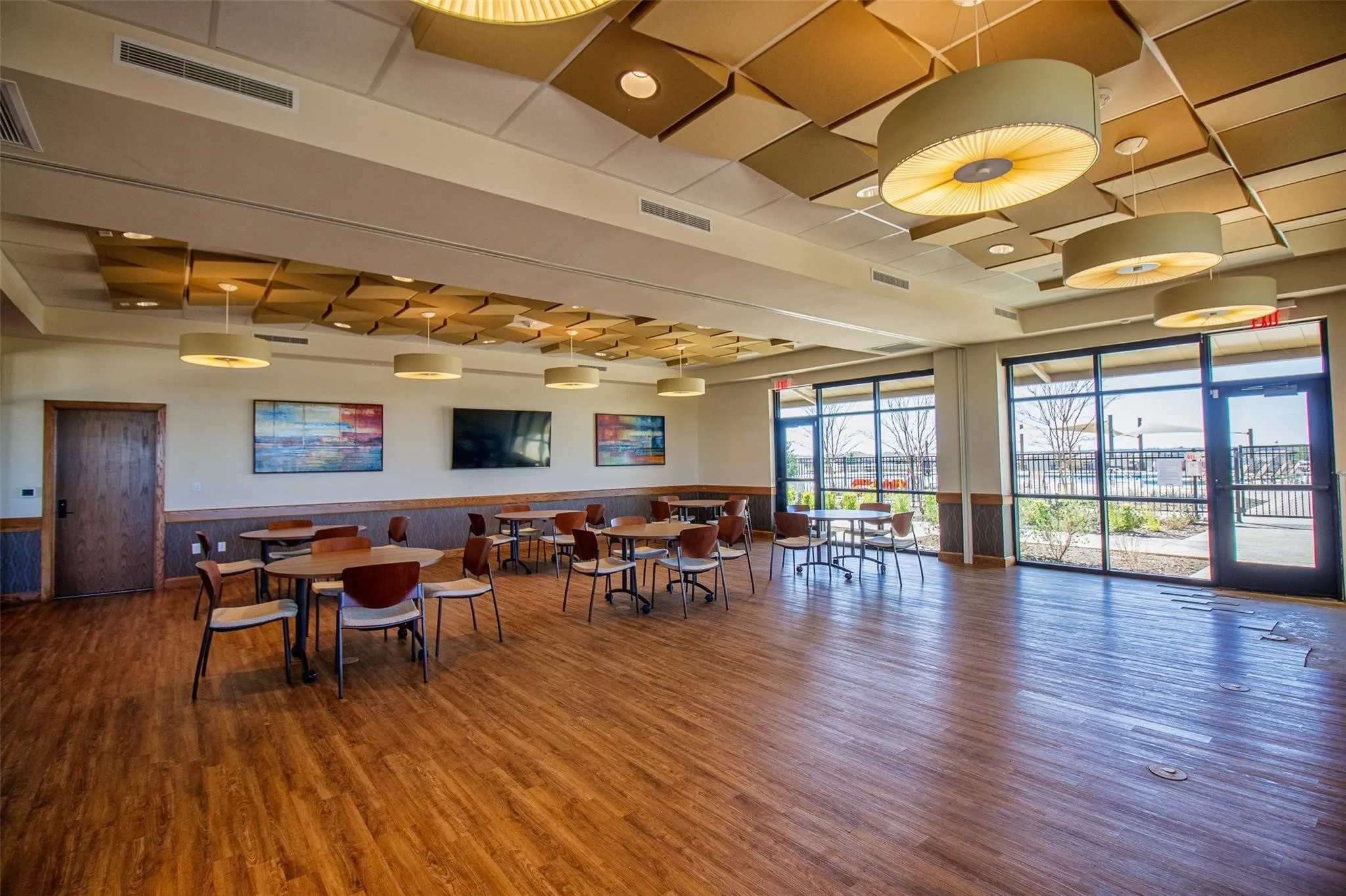 common area to reserve or is used for events.