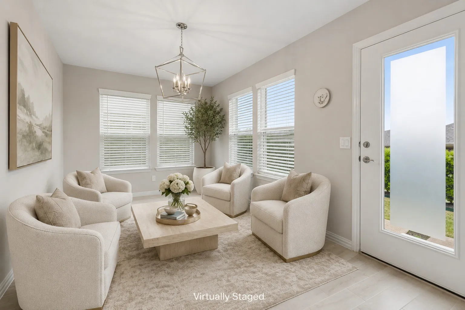 second living area off kitchen