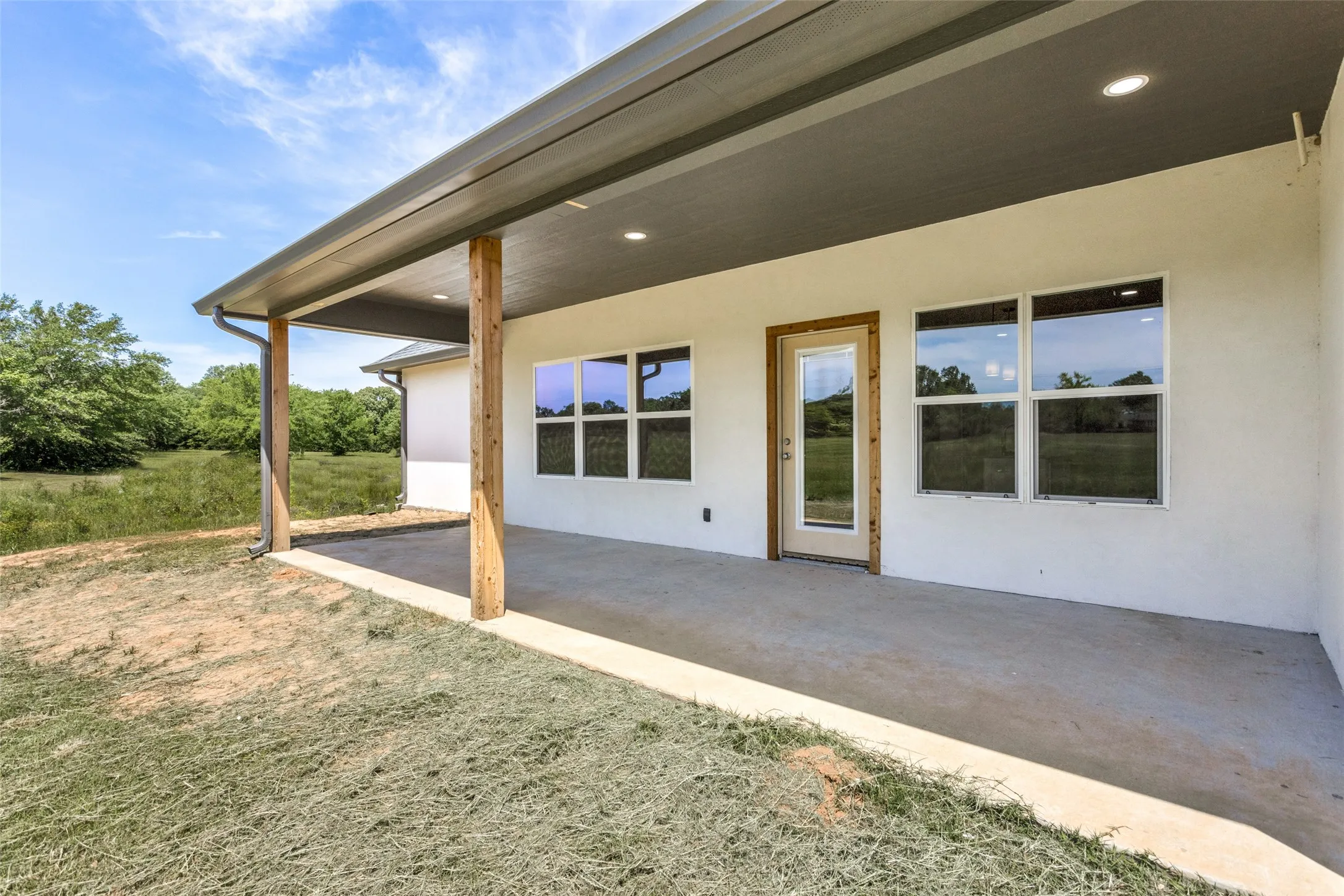 Back covered patio
