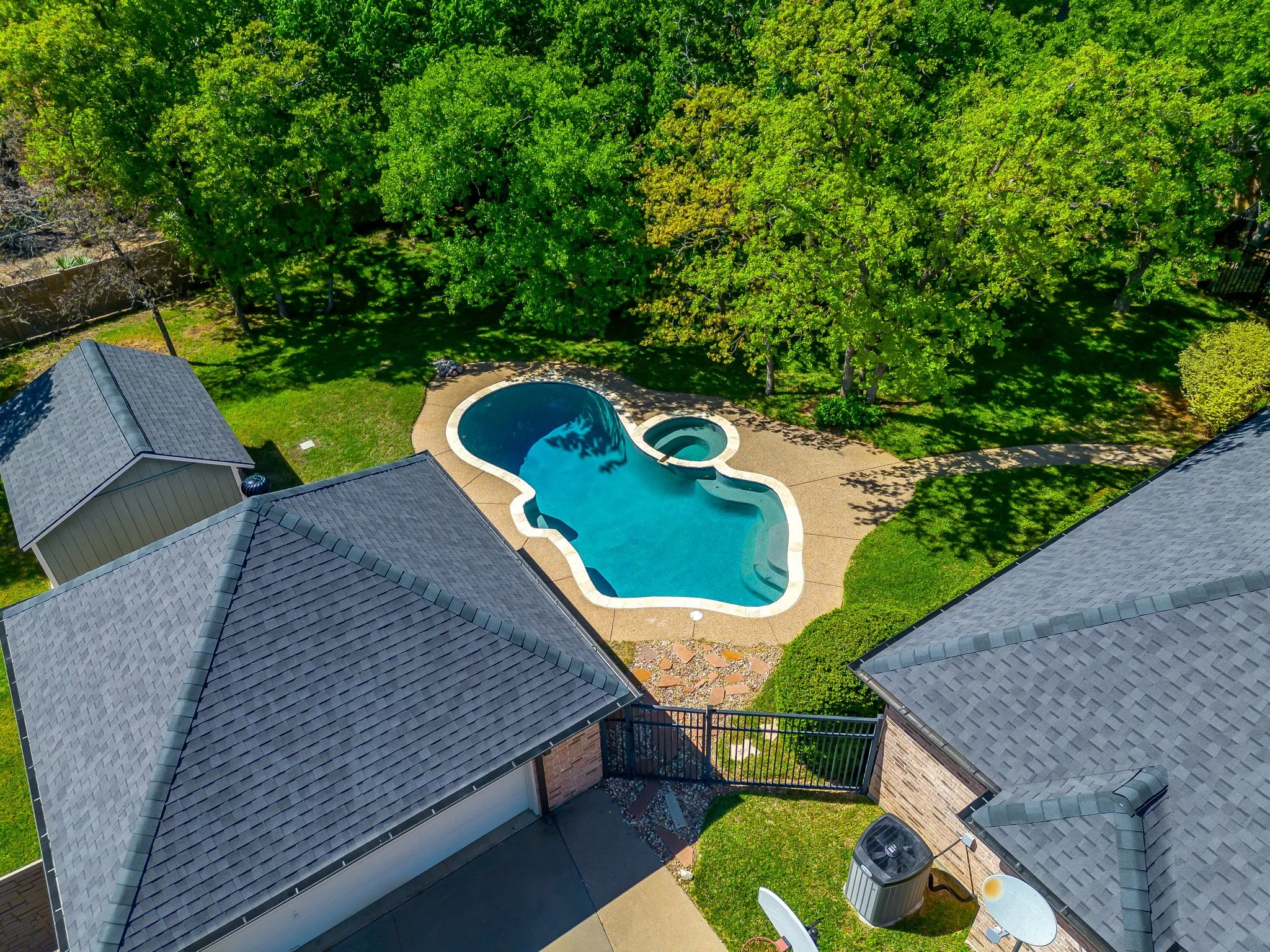 Pool and 2nd car garage and back yard