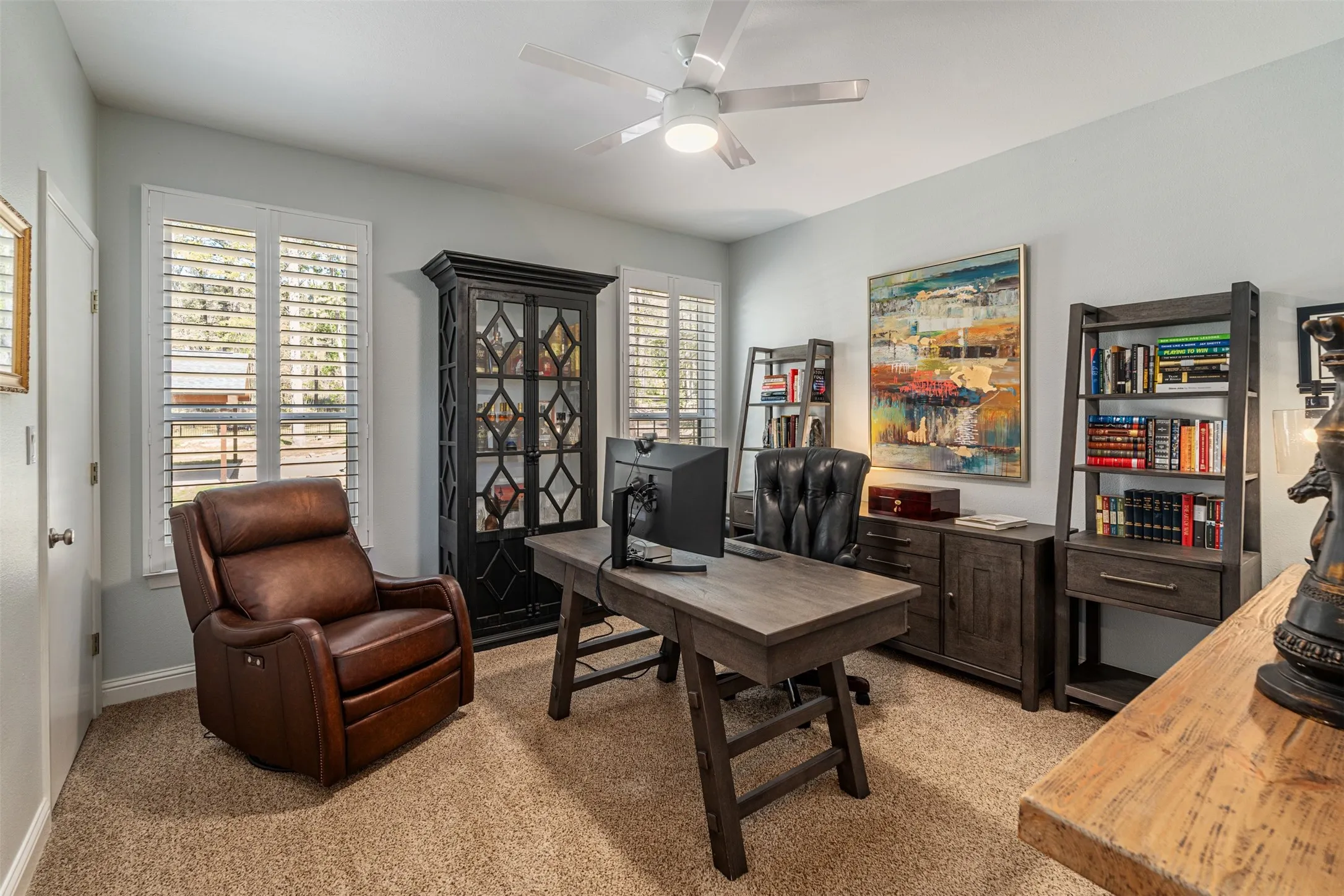 Bedroom being used as an office