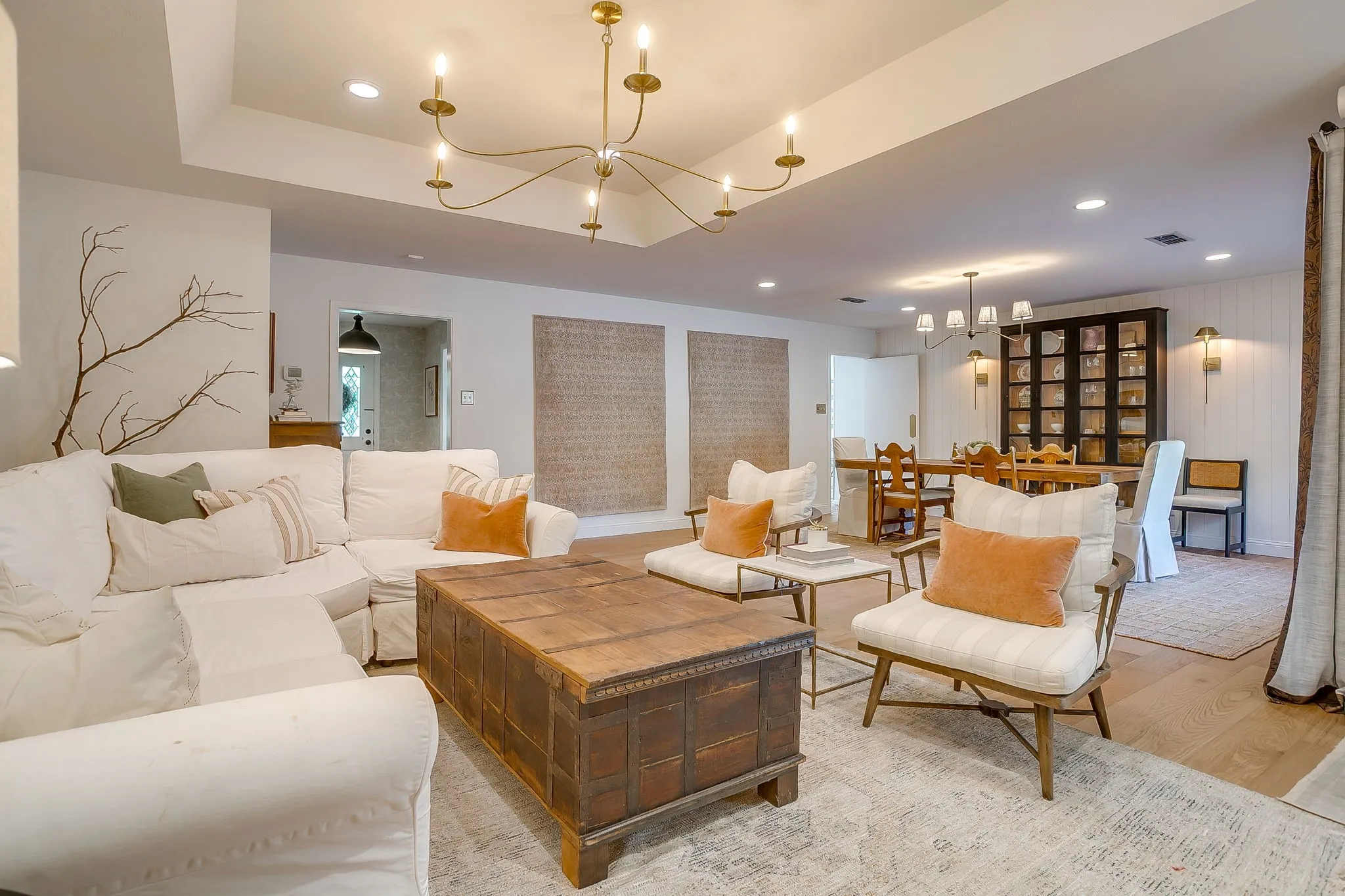 Very spacious living and dining rooms.