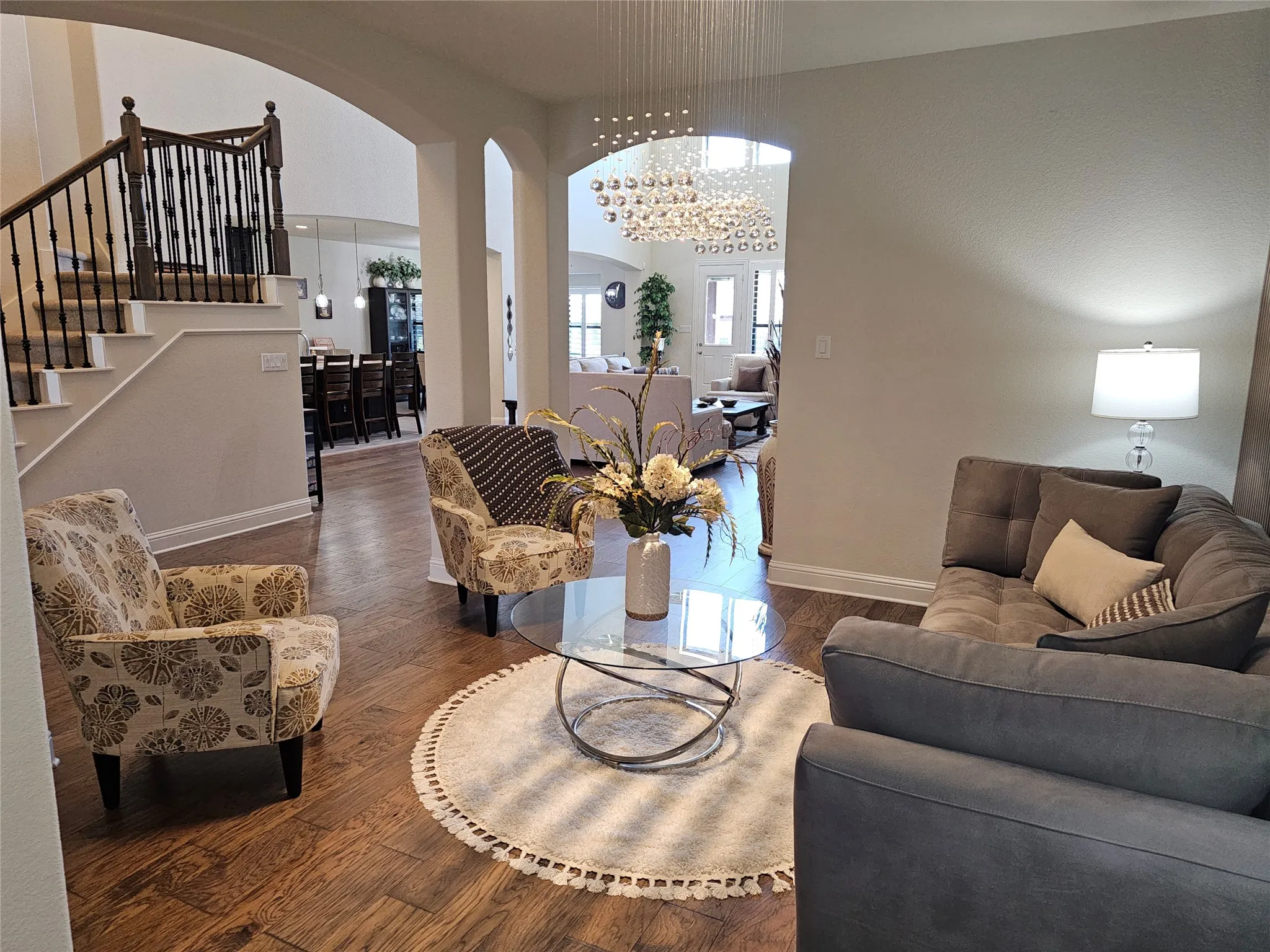 Elegant Formal Room with Designer Chandelier