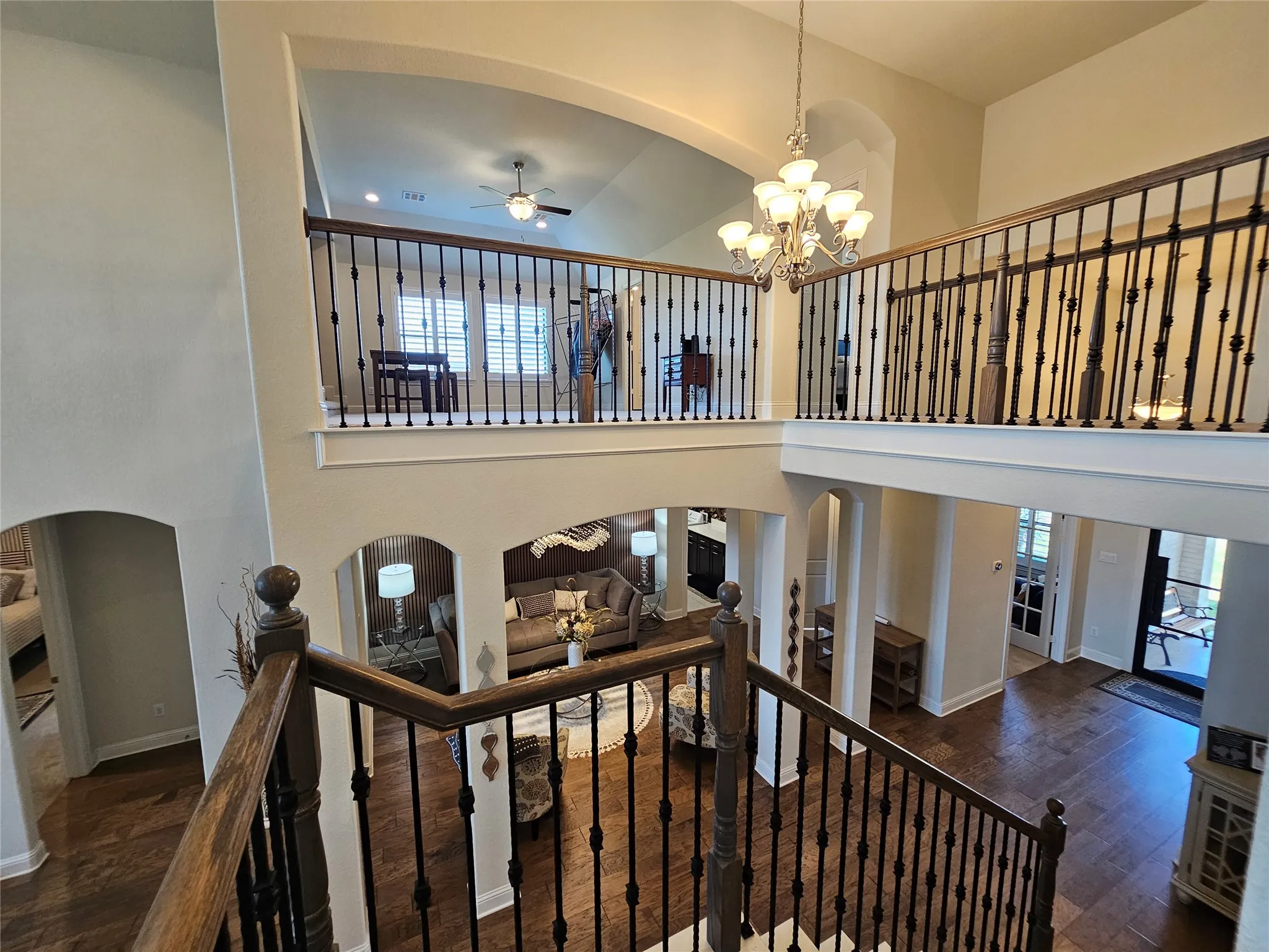 Upstairs Balcony Overlooking Main Living Area