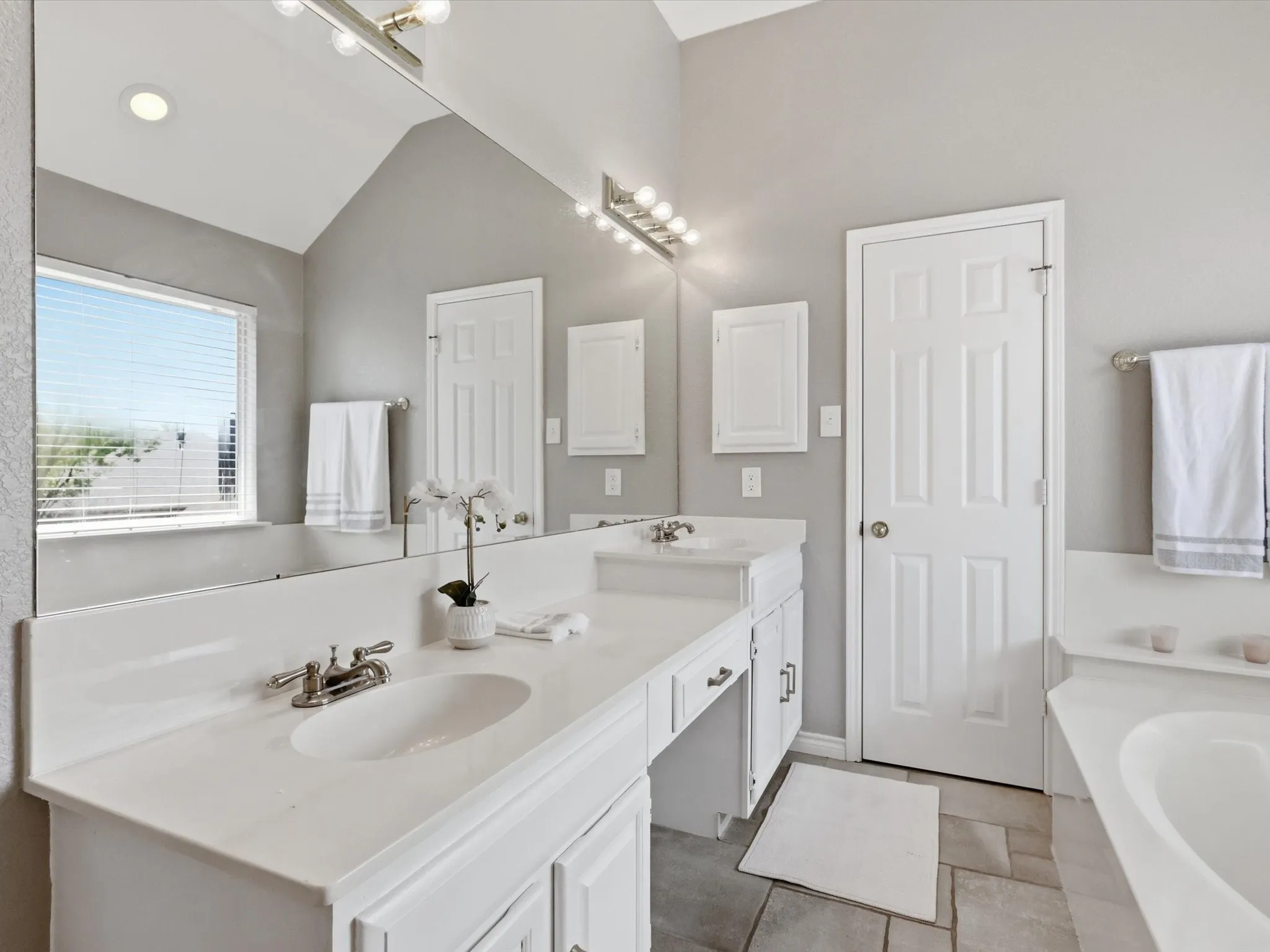 Primary Bath with two separate sinks