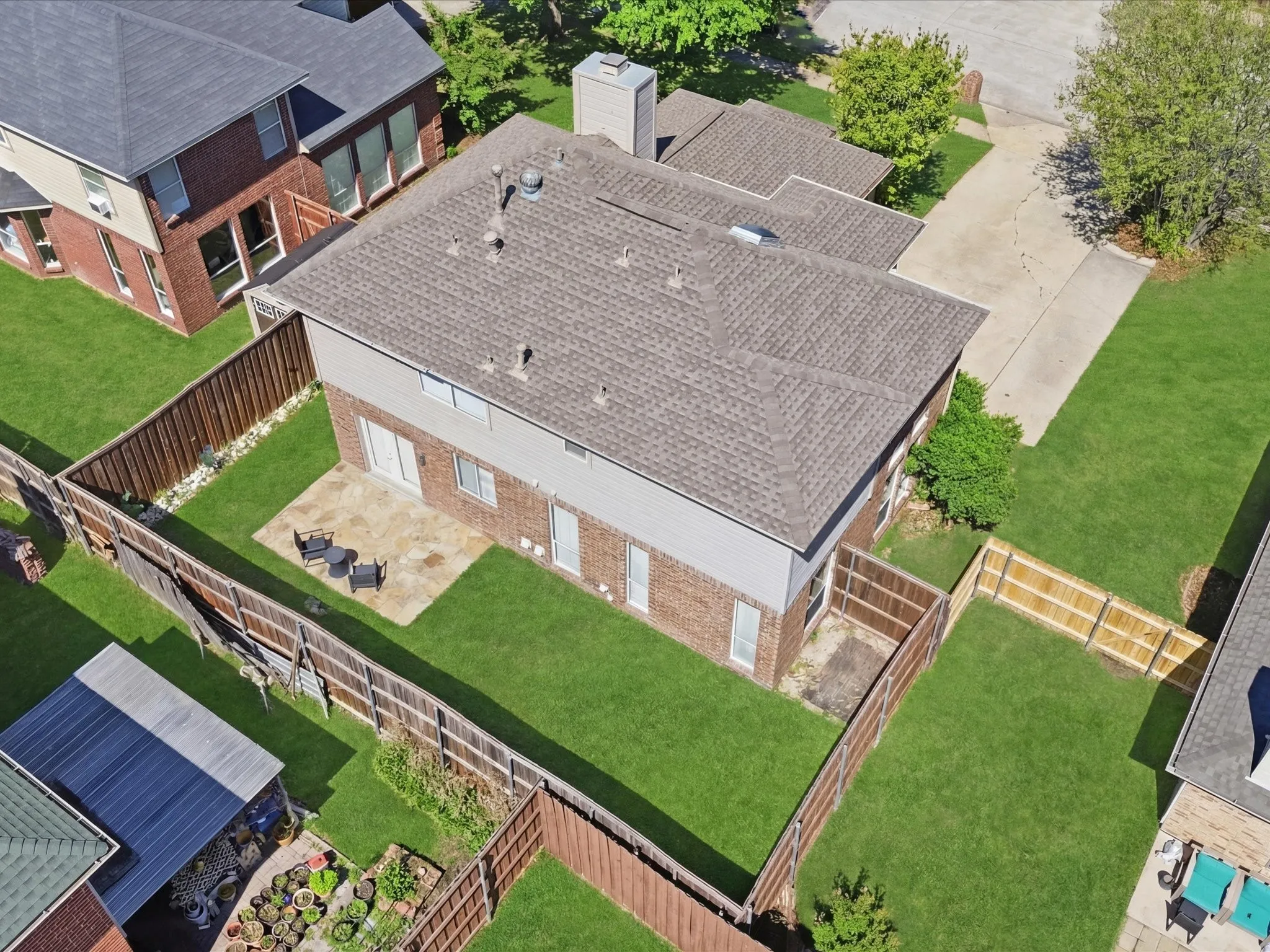 Overhead of your amazing backyard