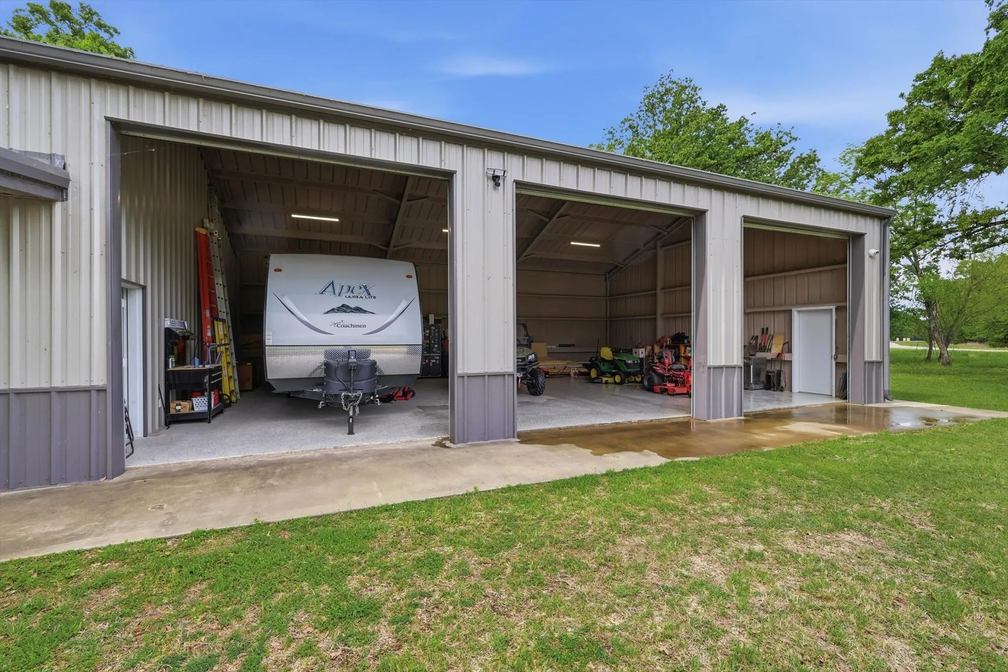 3, 10x12 overhead garage doors
