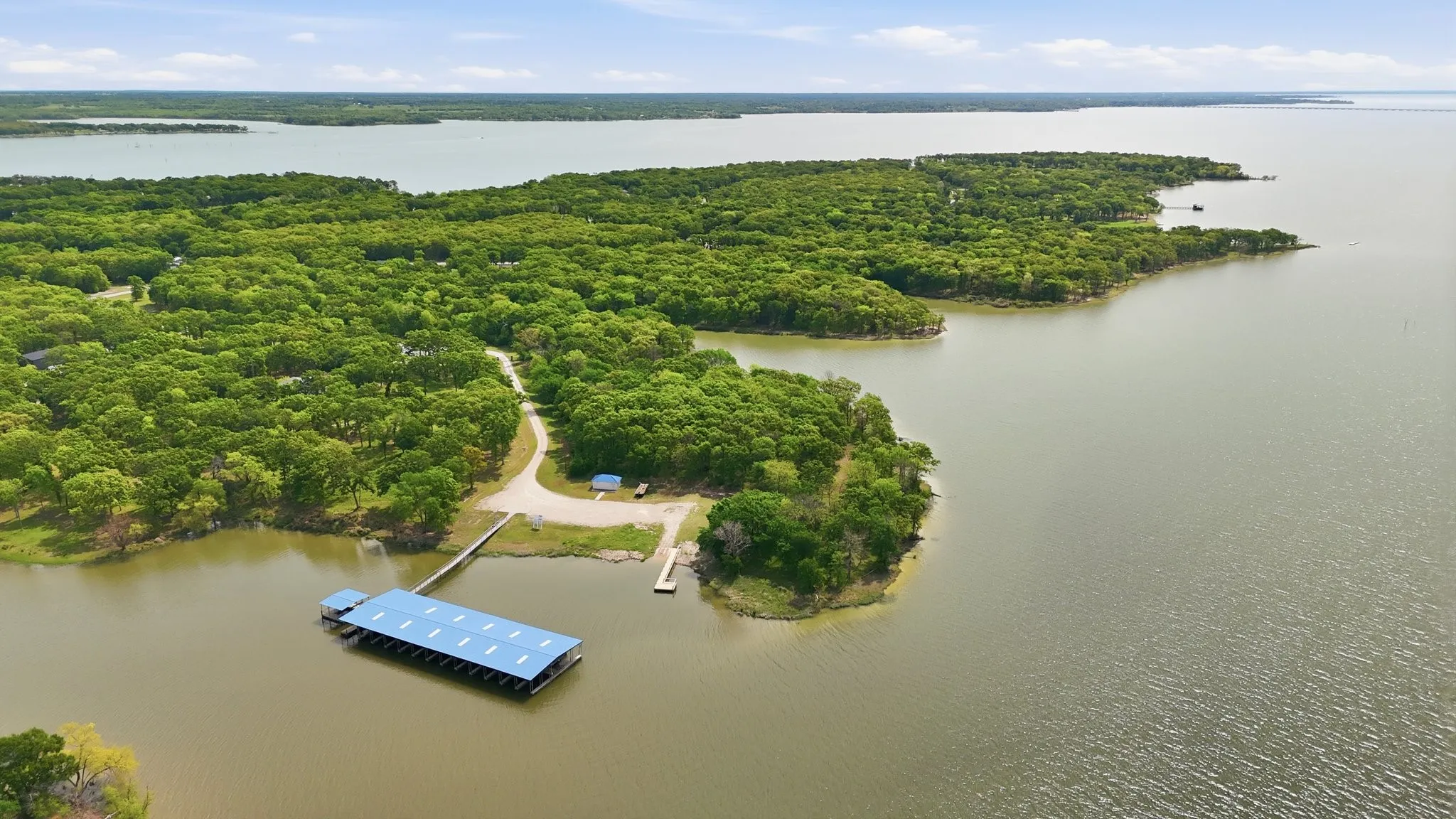 Gated community marina with available covered boat slips for rent
