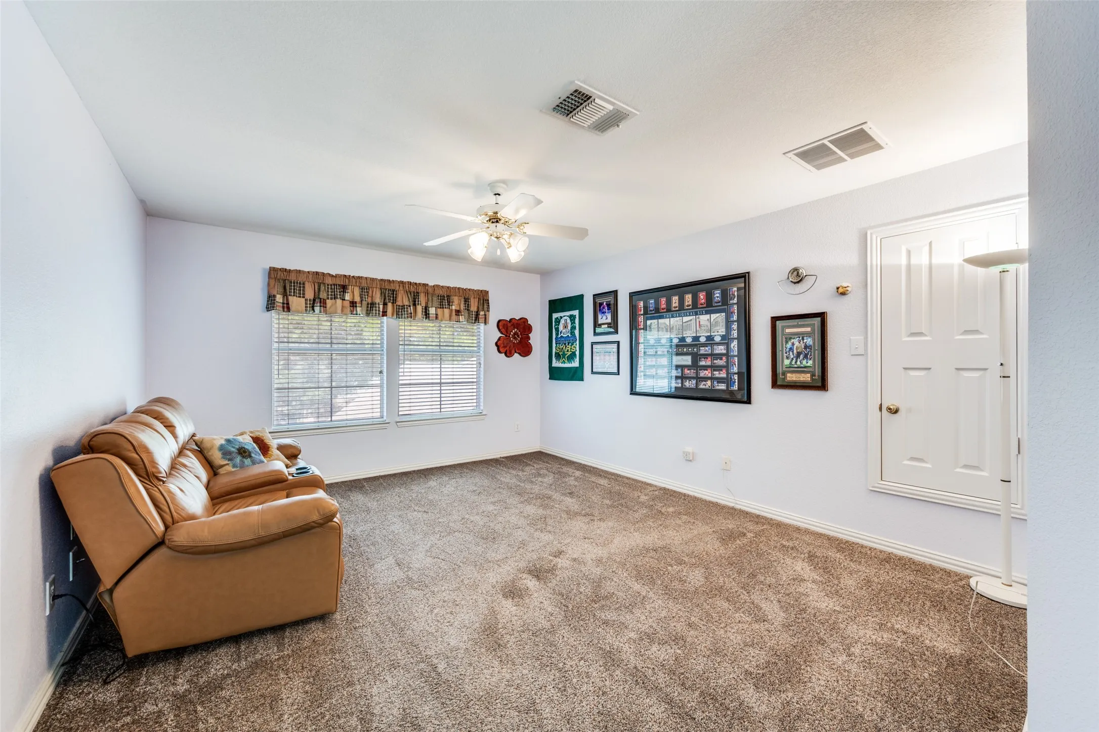 Upstairs family living room for games, homework, exercise equipment or movie room!