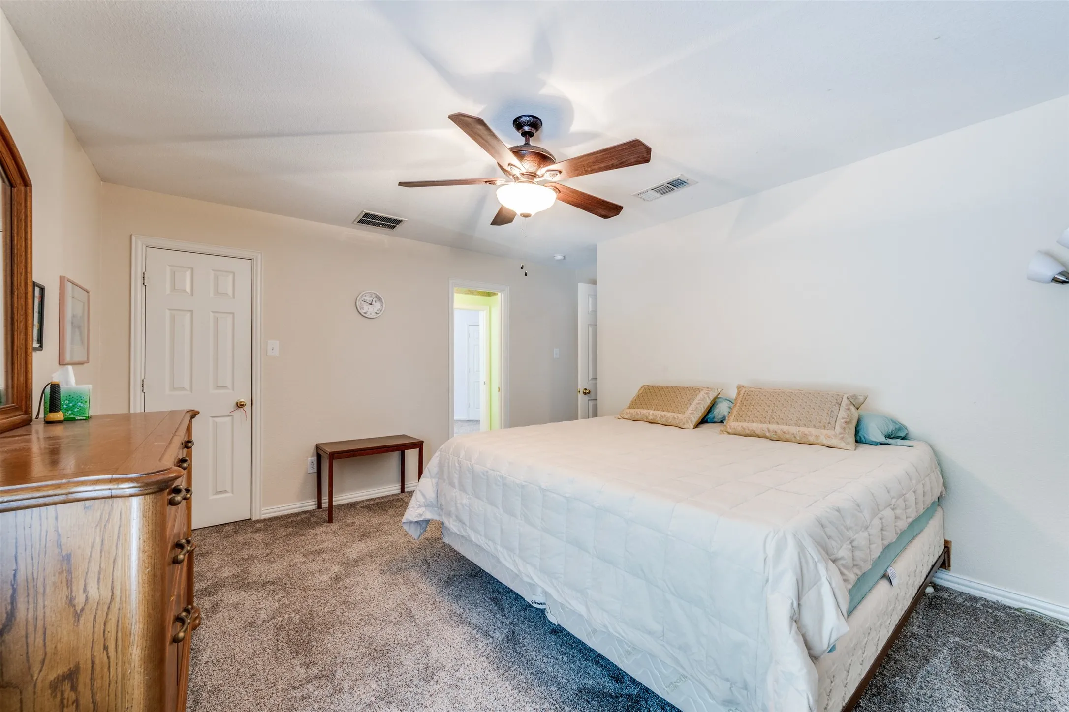 All secondary bedrooms are large with fans, blinds and walk in closets.  Each bedroom has access to a bathroom off the room!