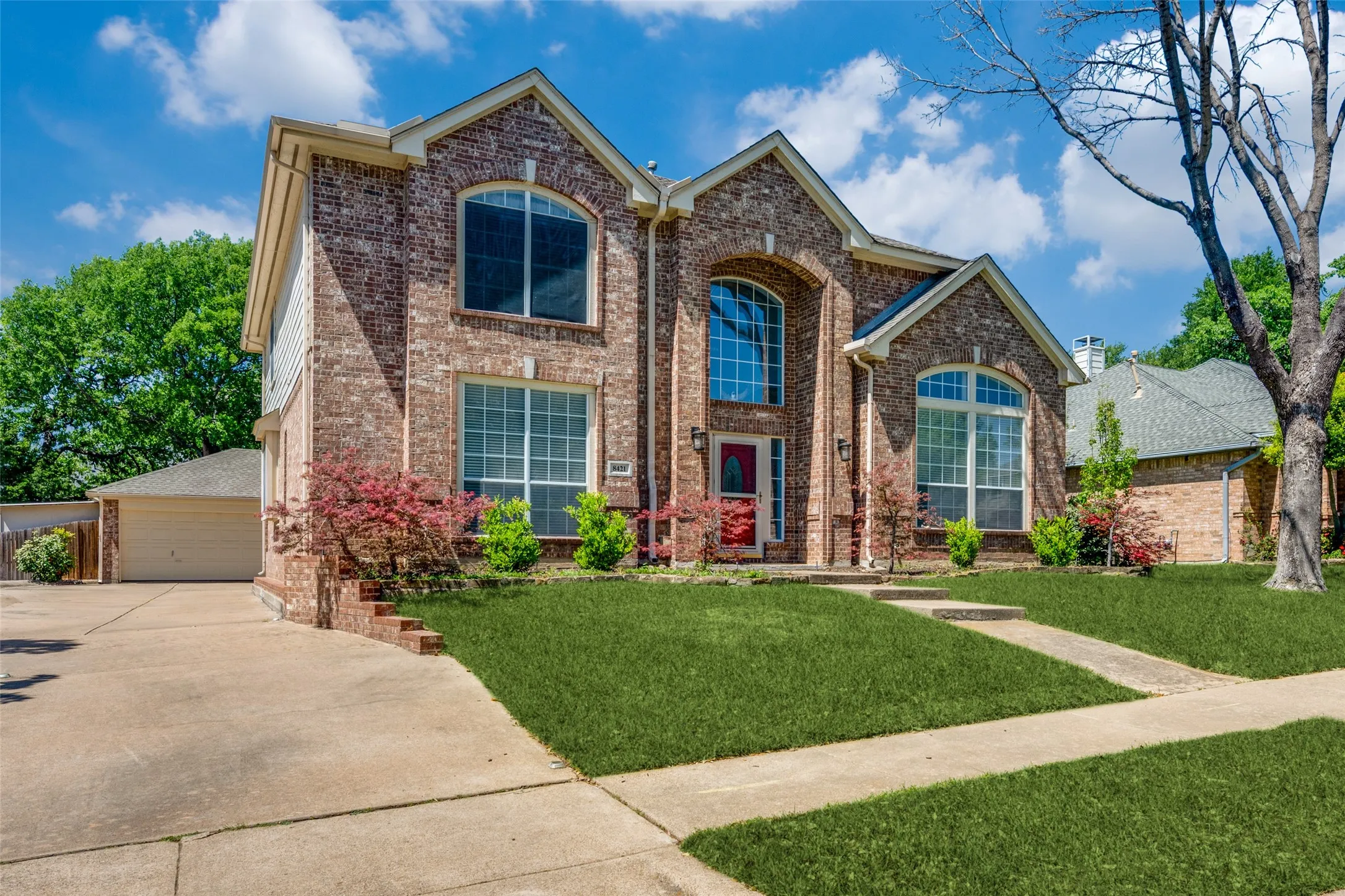 This wonderful Shady Oaks home offers two HVAC, two water heaters, gutters, newer roof, recent LG appliances in the chefs kitchen, oversized three car garage and all in Keller ISD!