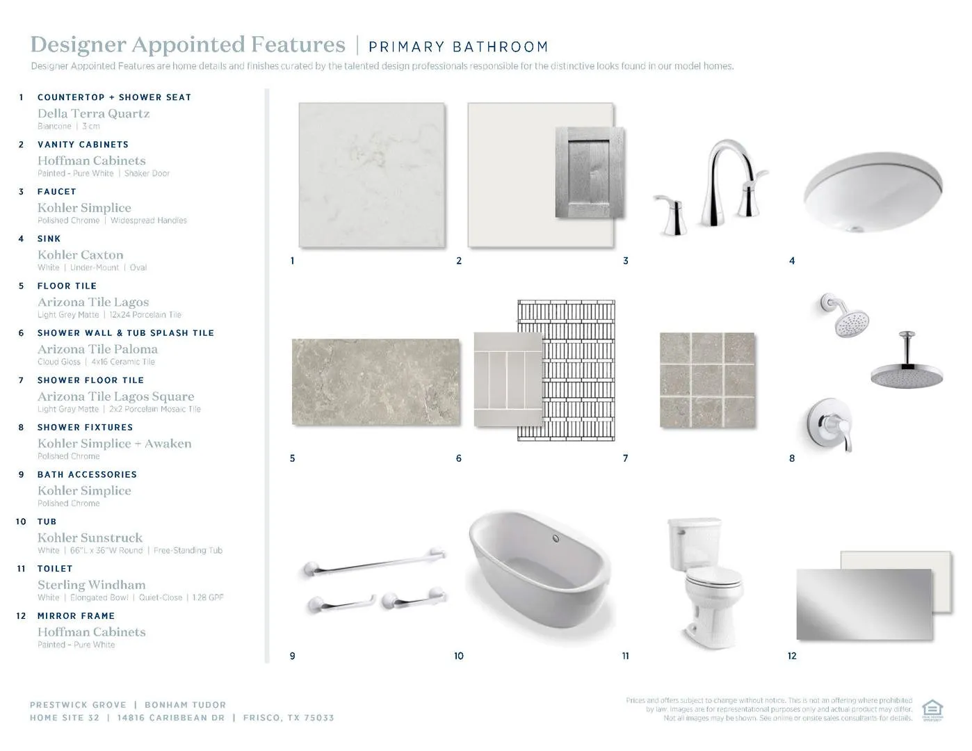 Bonham  Tudor-Primary Bath Selections