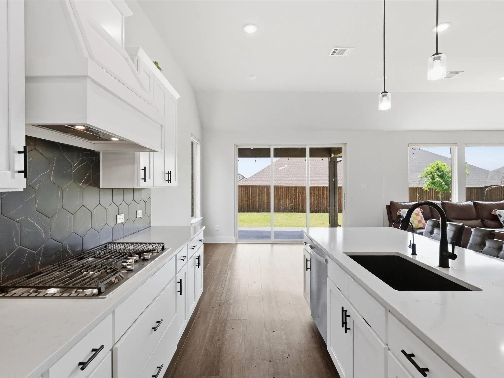 Kitchen looking into dinning area