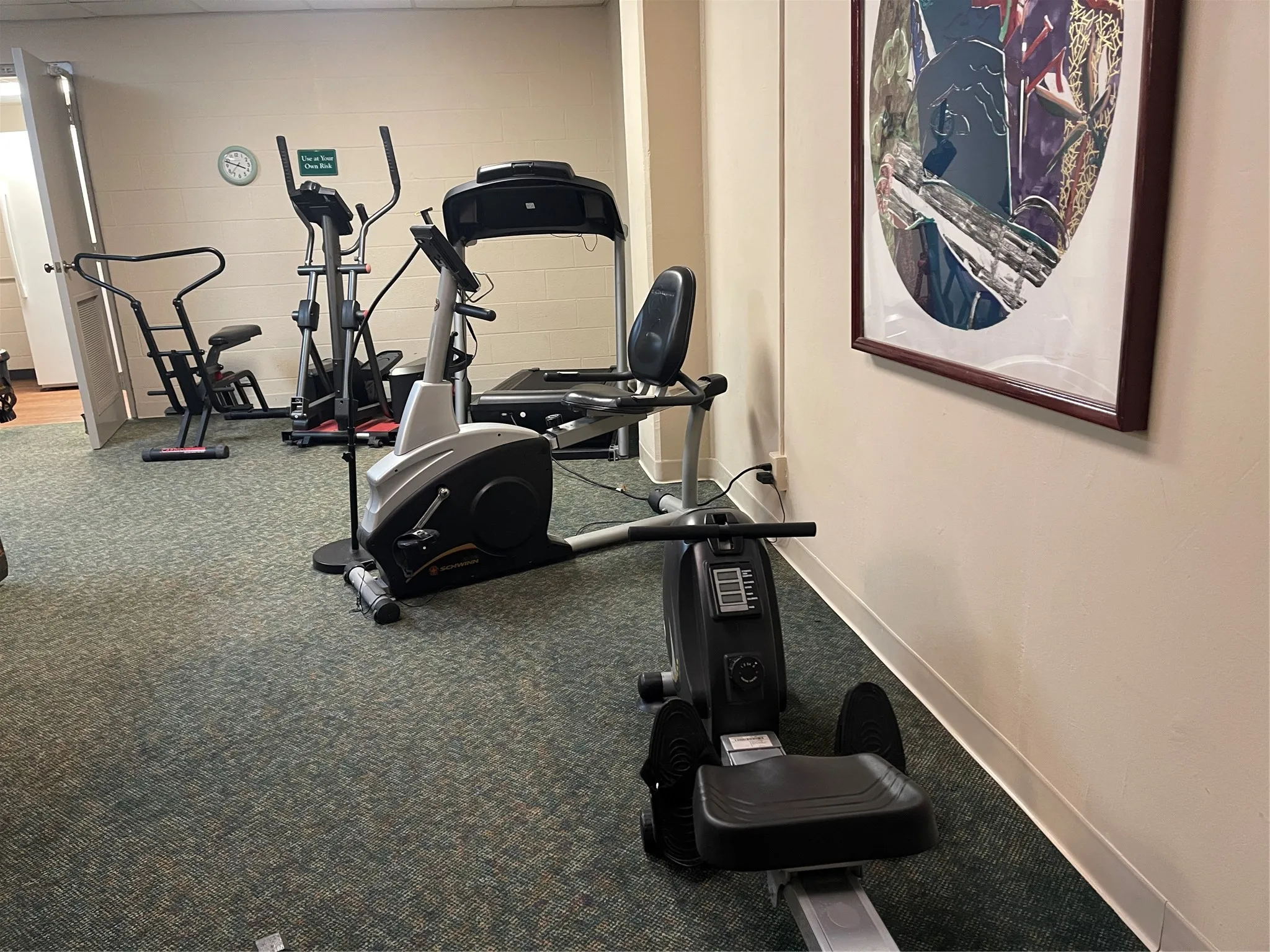 Basement exercise equipment