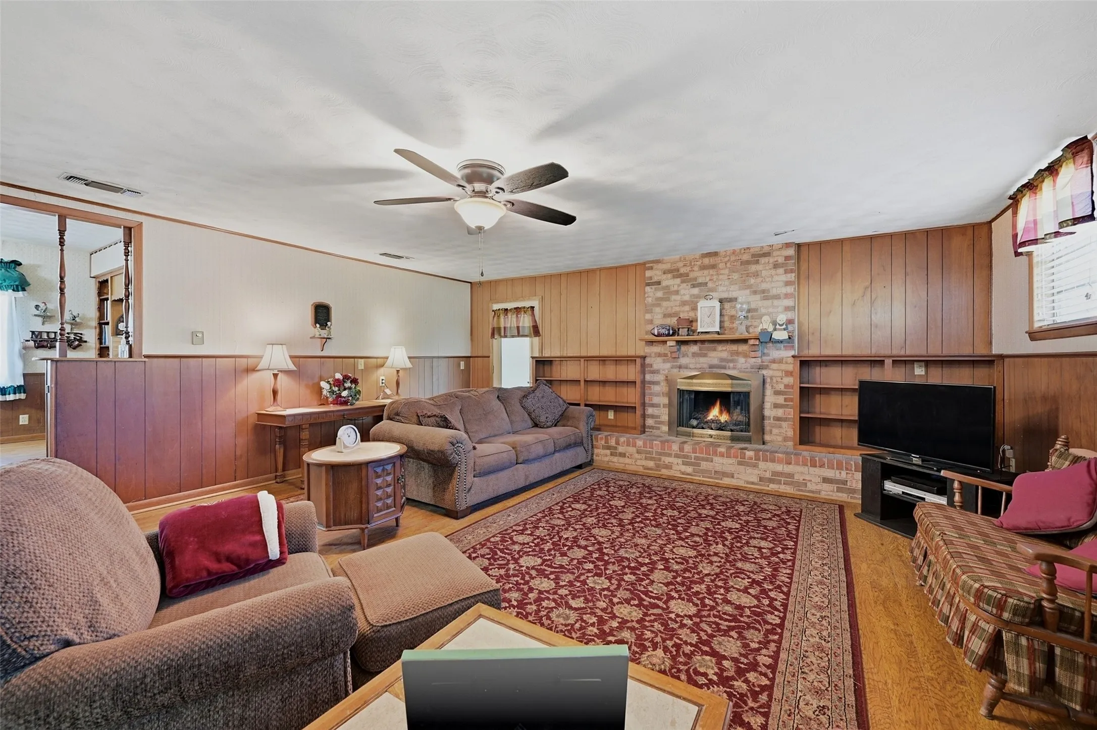 View of Family Room from Front Door