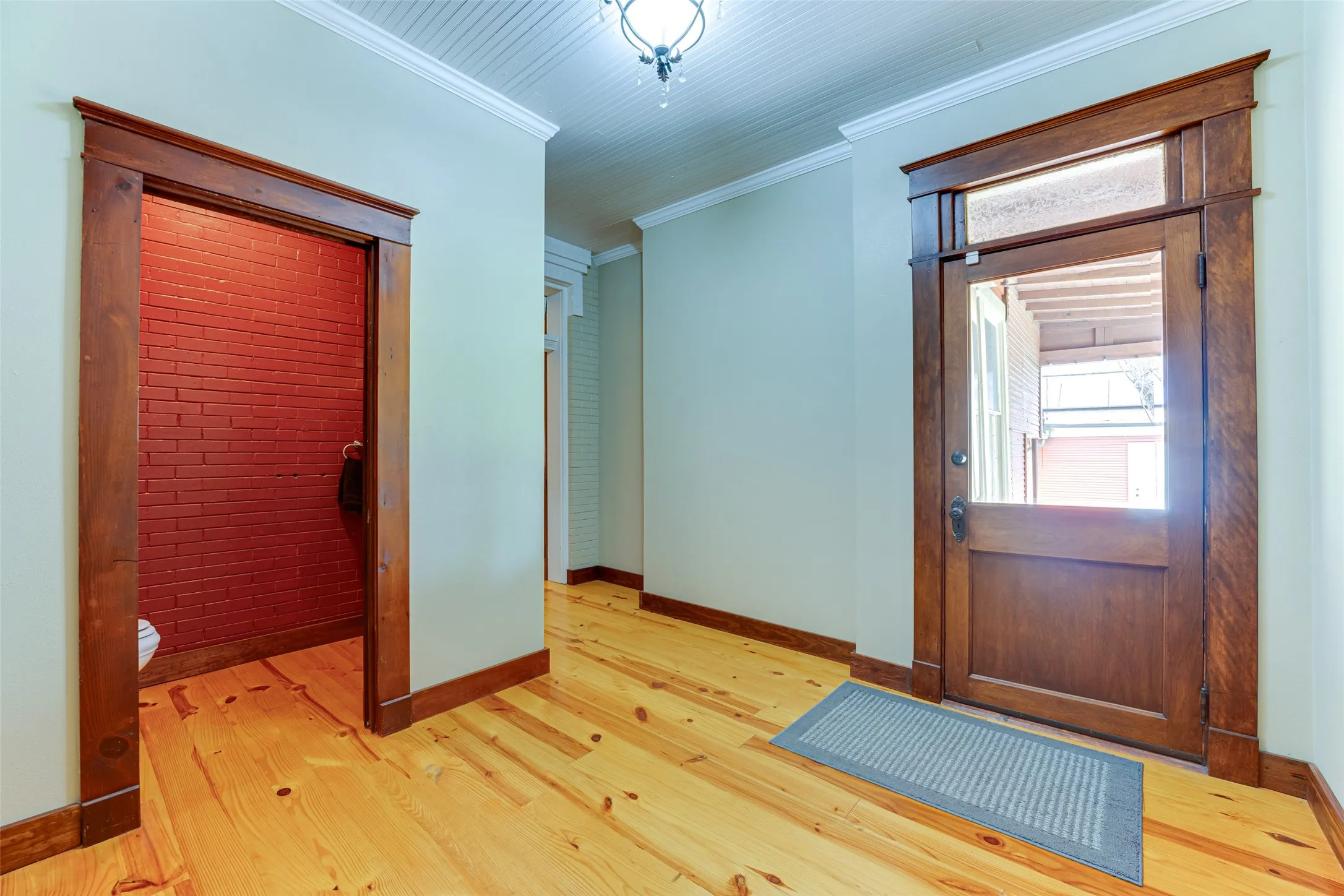 Mud Room w/ Half Bath & Back Door