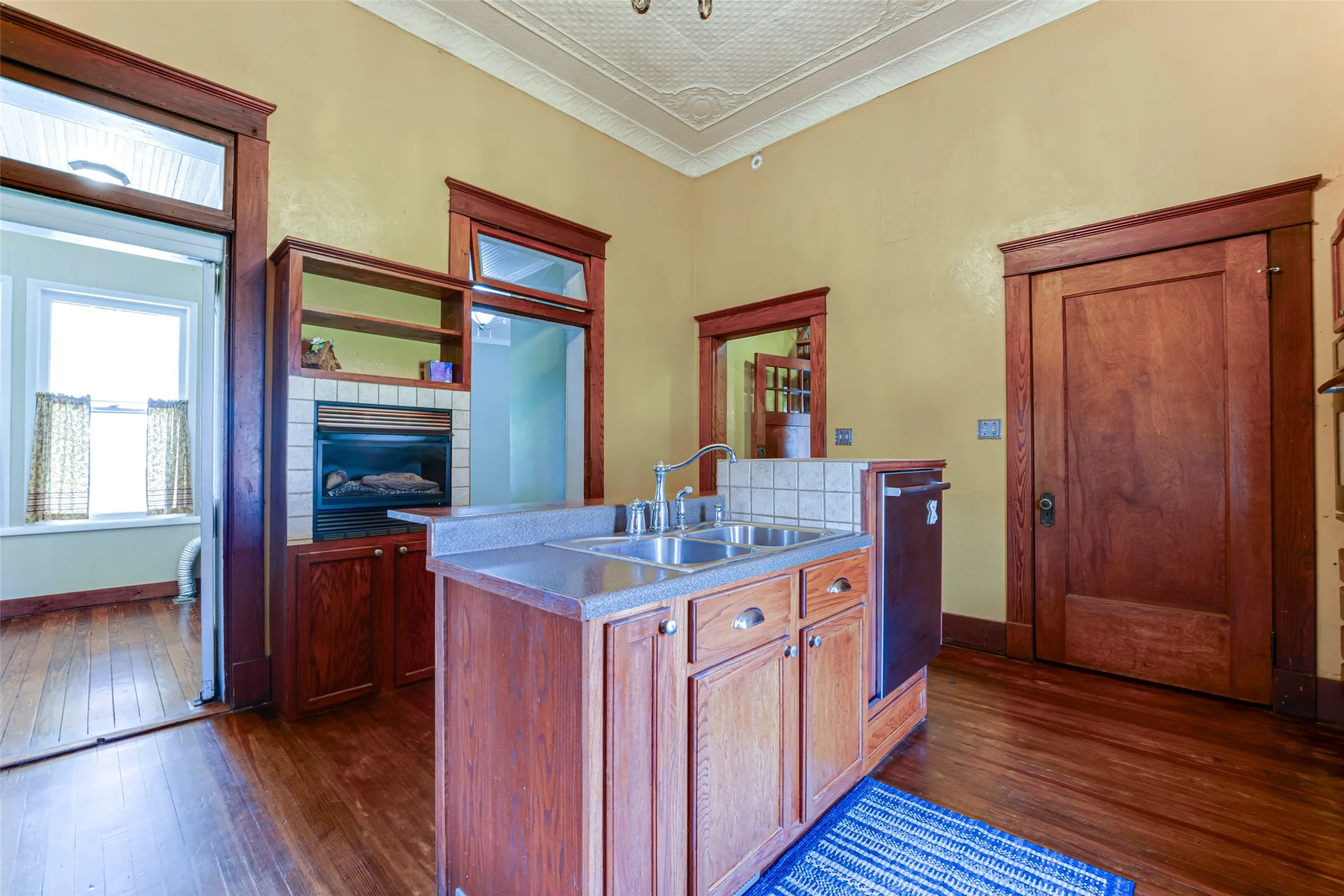 View of Laundry Room, Mud Room, and Butler's Pantry to Dining Room