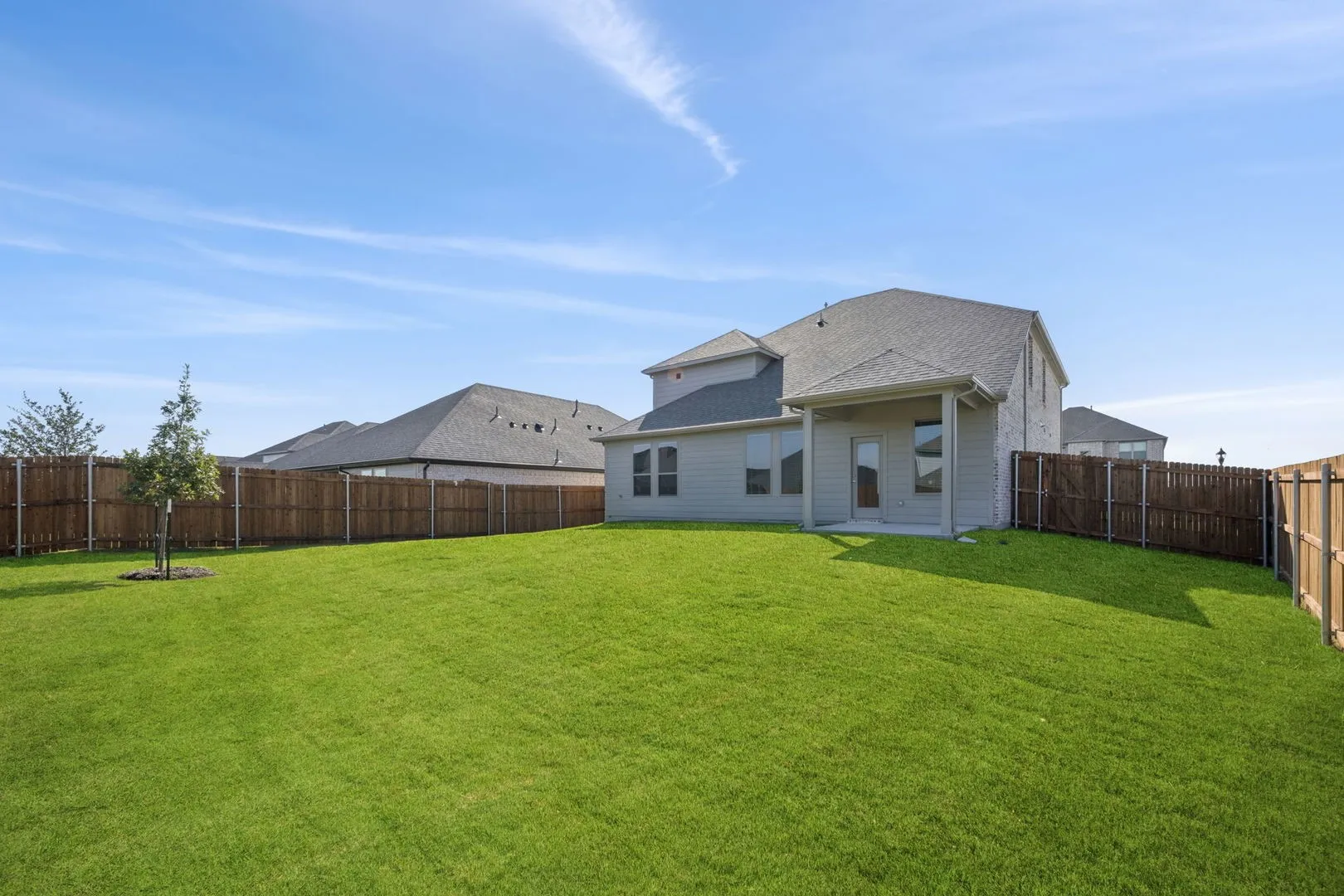 Covered Patio in the Masters home plan by Trophy Signature Homes – REPRESENTATIVE PHOTO