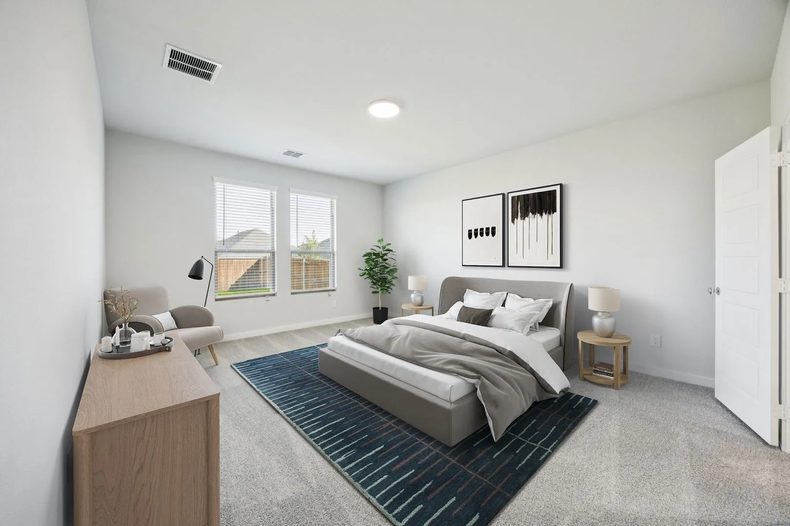 Primary Suite in the Masters home plan by Trophy Signature Homes – REPRESENTATIVE PHOTO