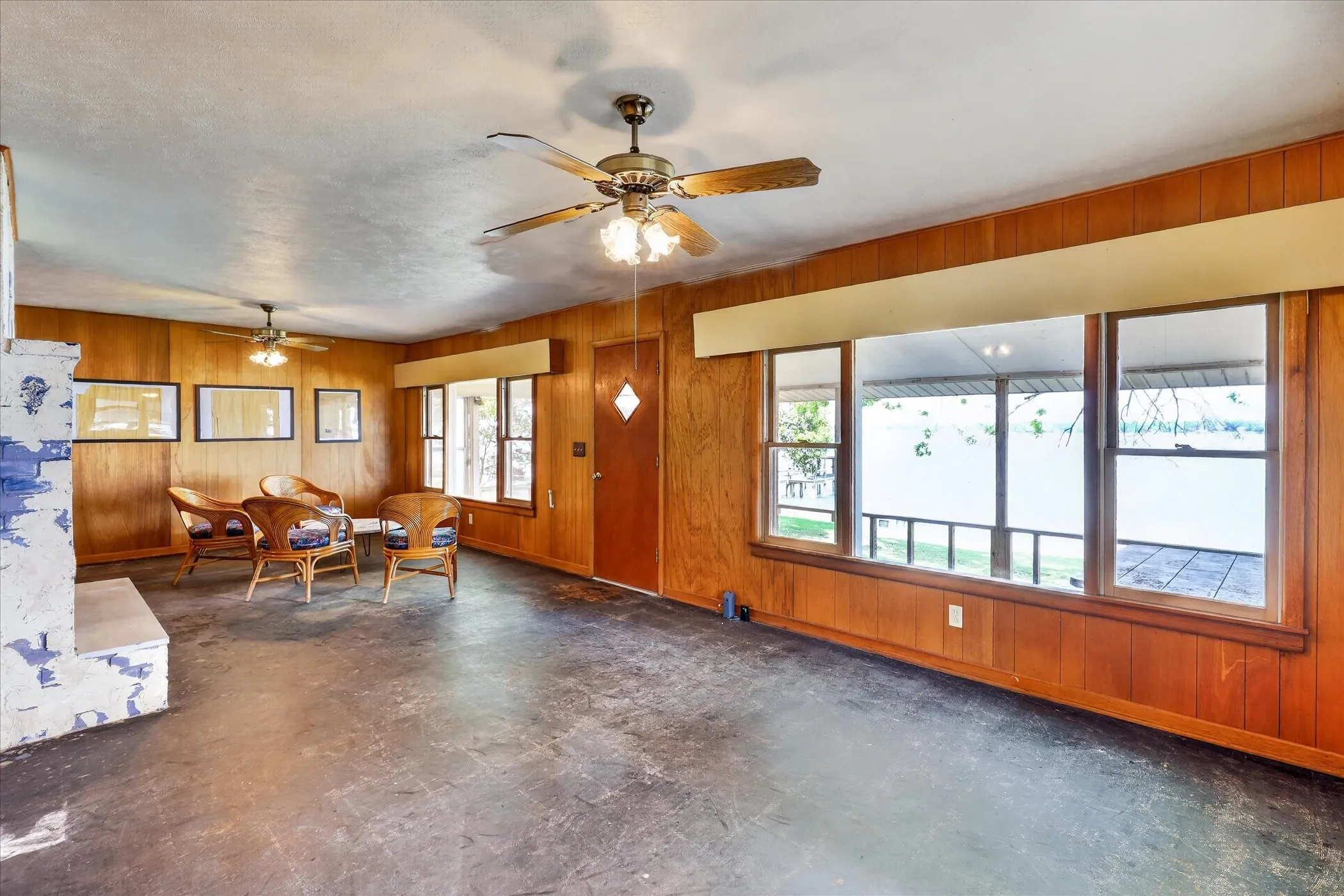 Spacious living and dining area with amazing view of Eagle Mountain Lake!