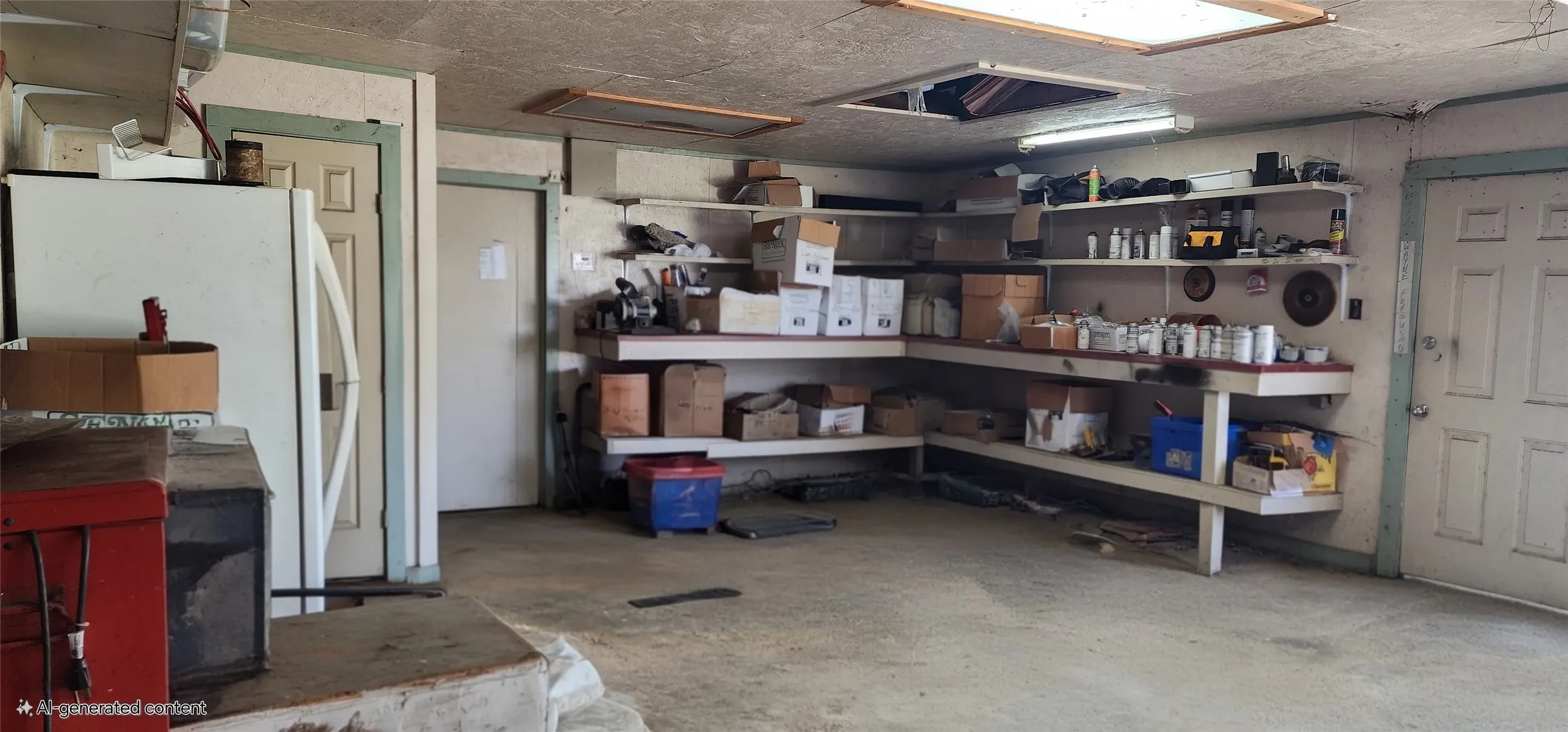 View of storage room