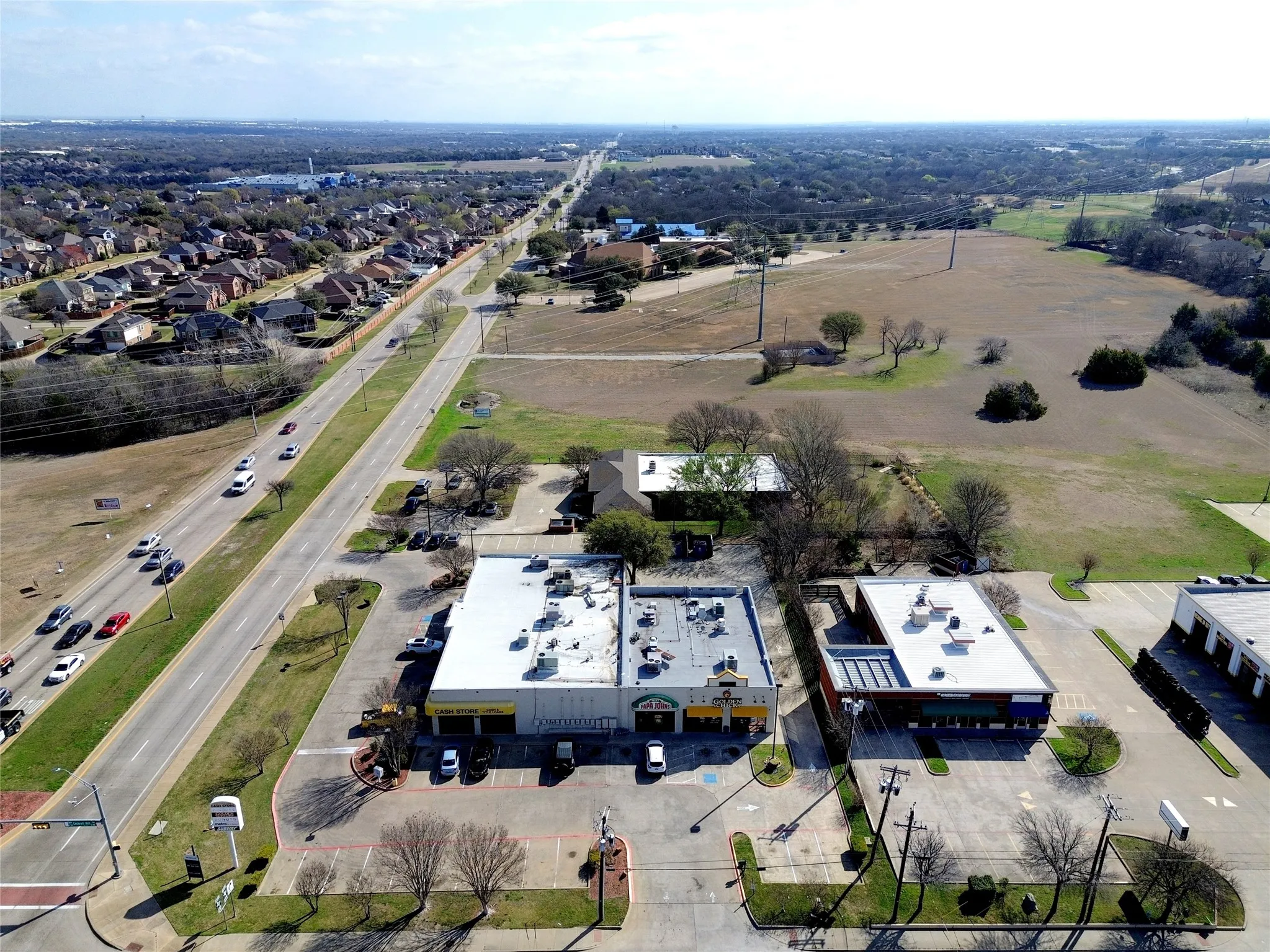 View of Beltline Rd going East