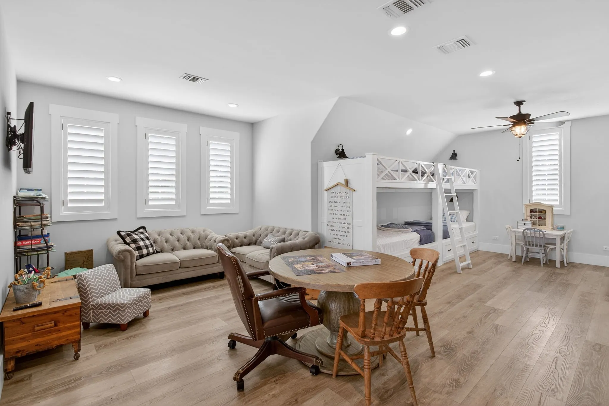 Plenty of room for the grandchildren in this super fun and well-thought out space.