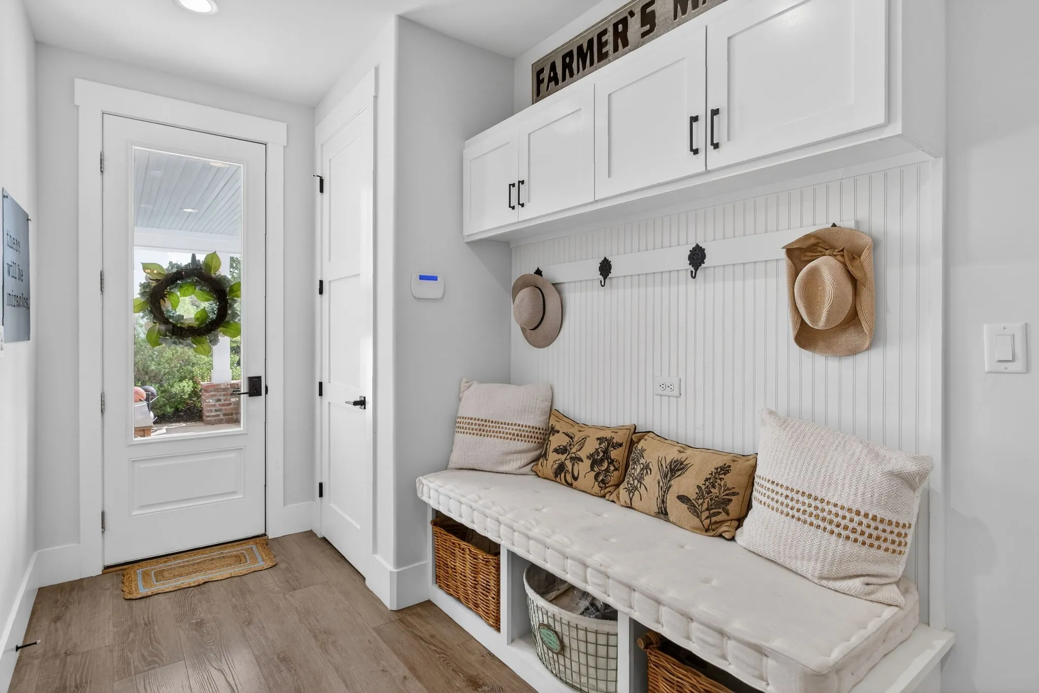 Even the mud room makes excellent use of space.