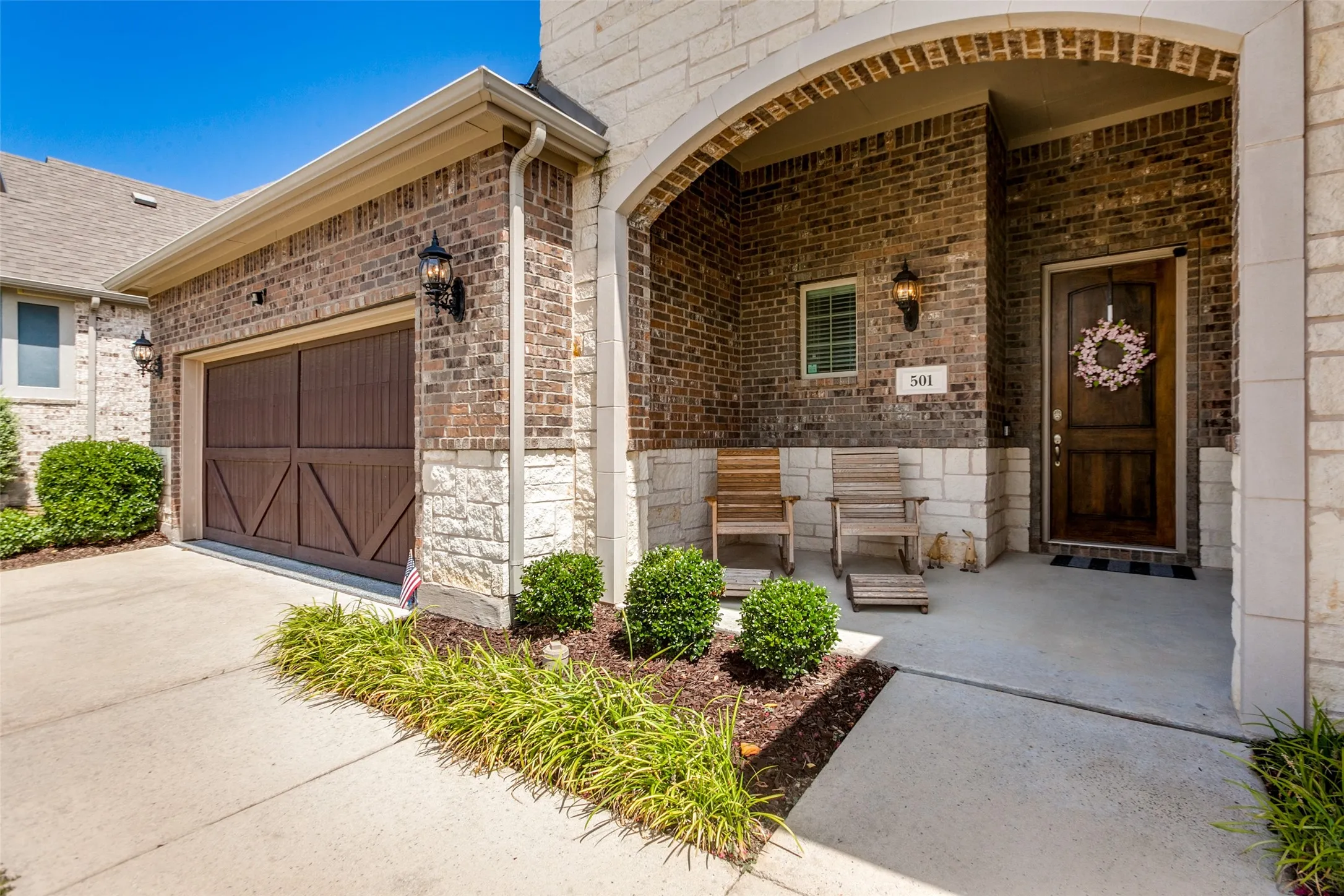 Inviting front porch