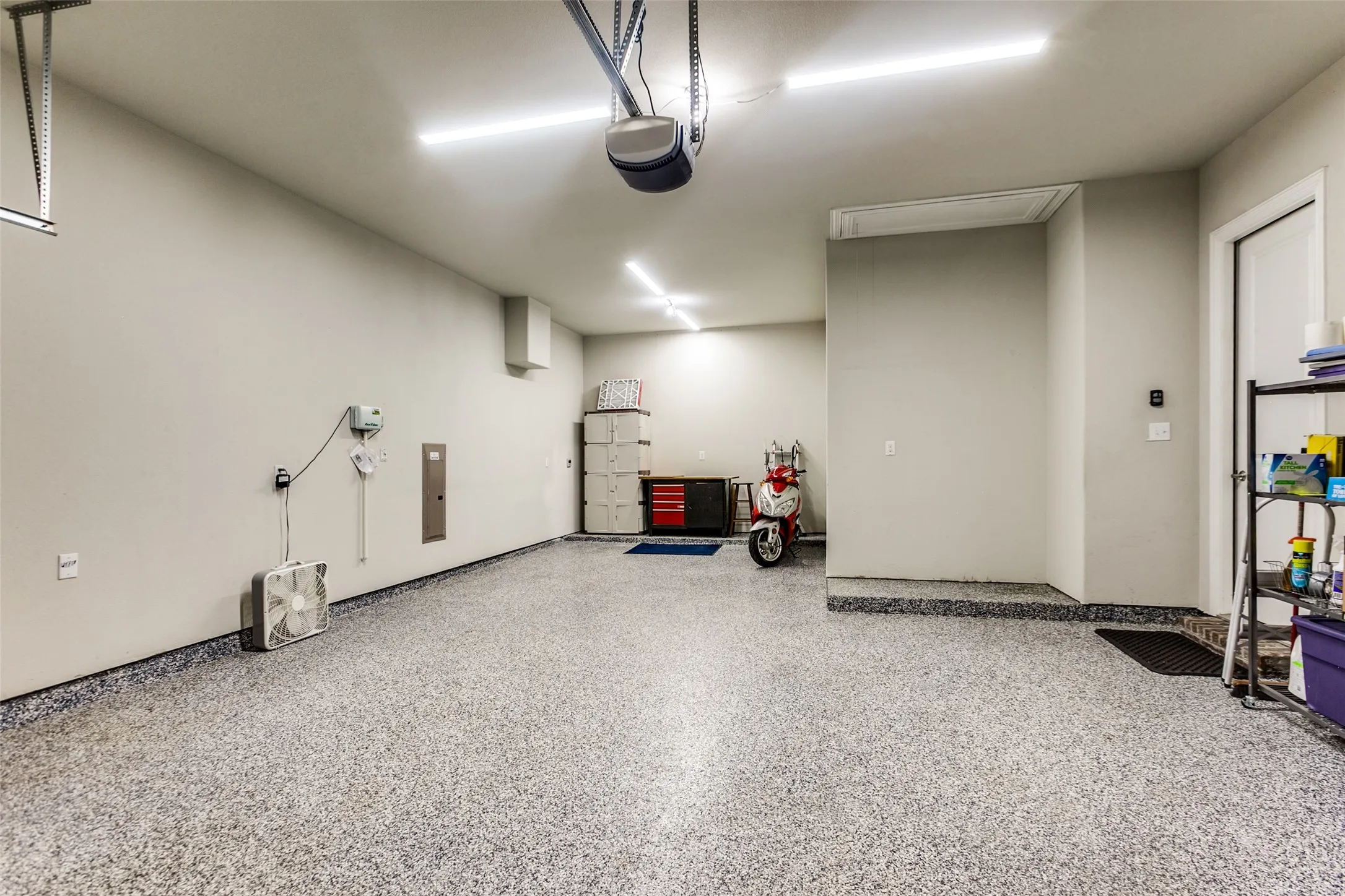 3 car garage- premium epoxy floors
