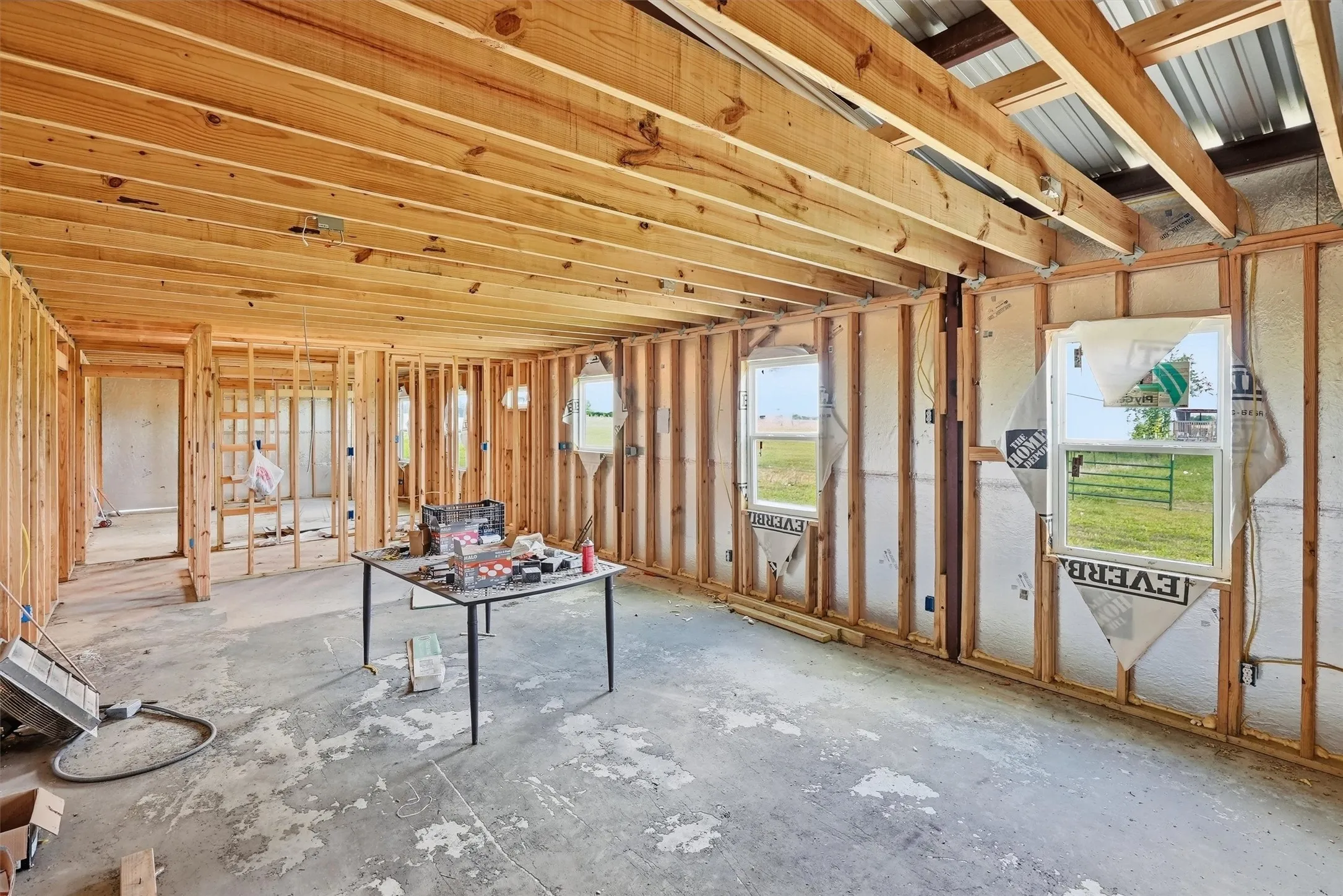 Framed Apartment off of Metal Workshop