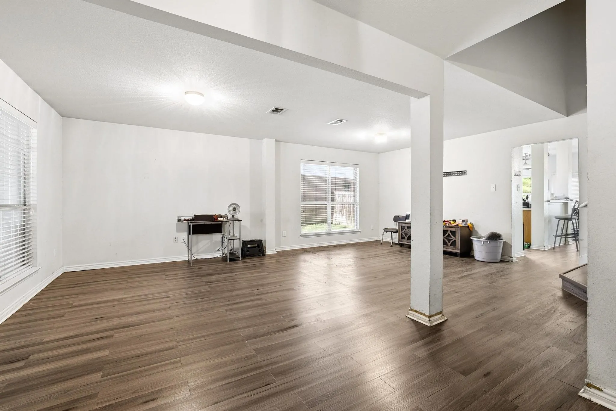 Living area with second dining area.