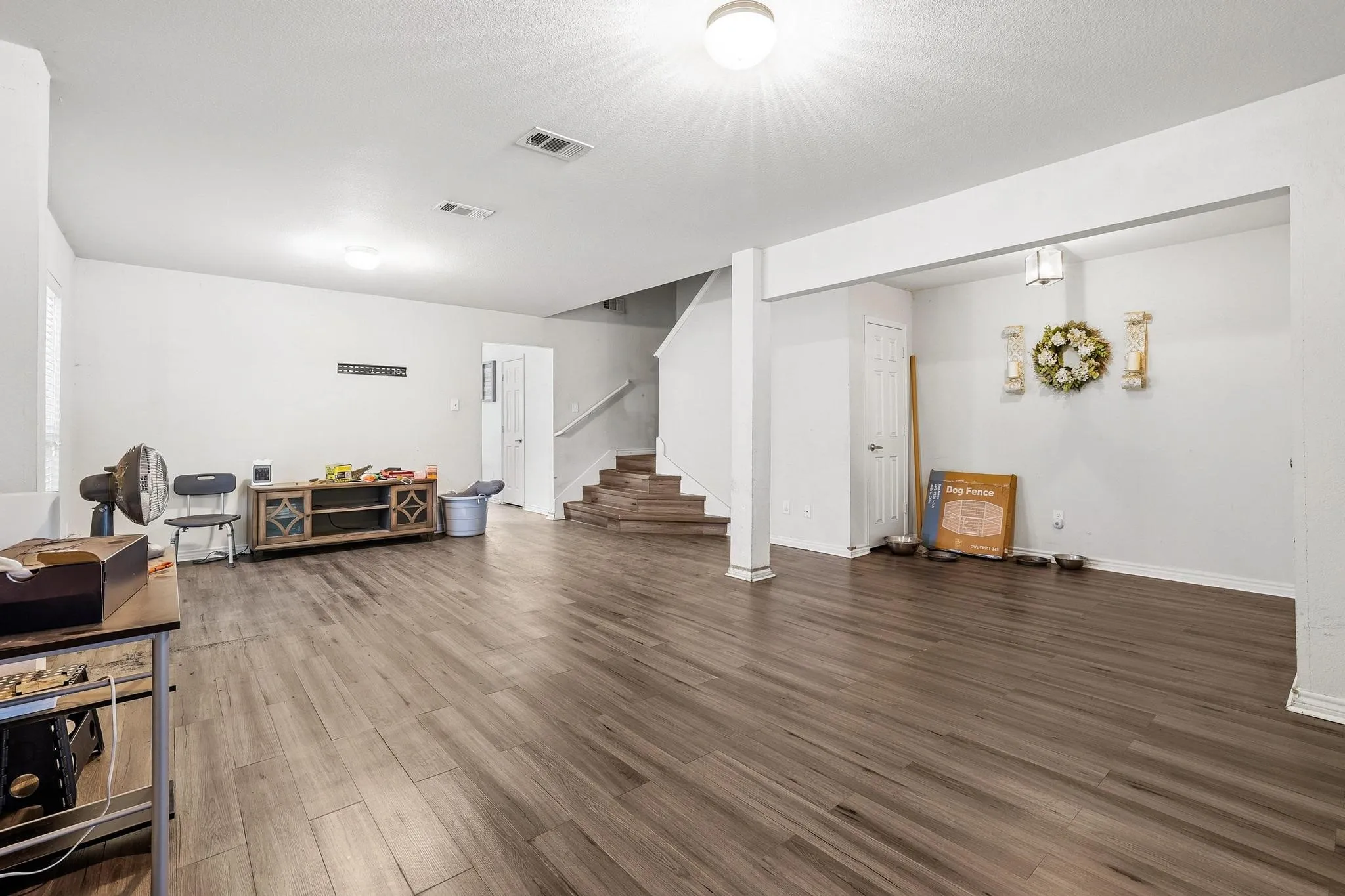 Living area with second dining area.