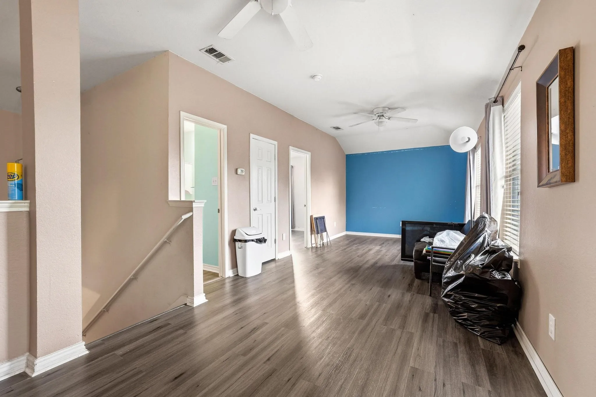 Second level living area/game room.