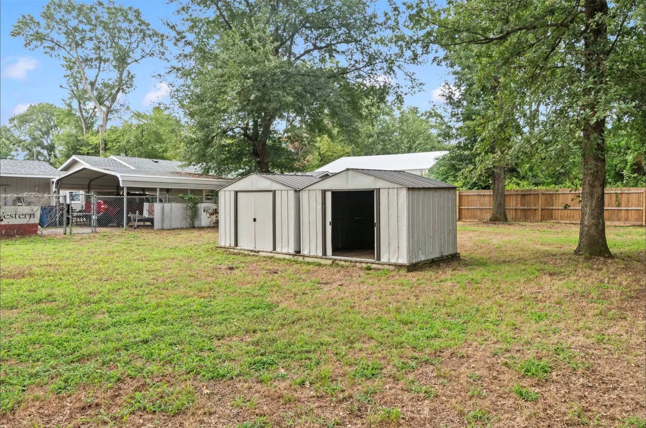 Exterior sheds