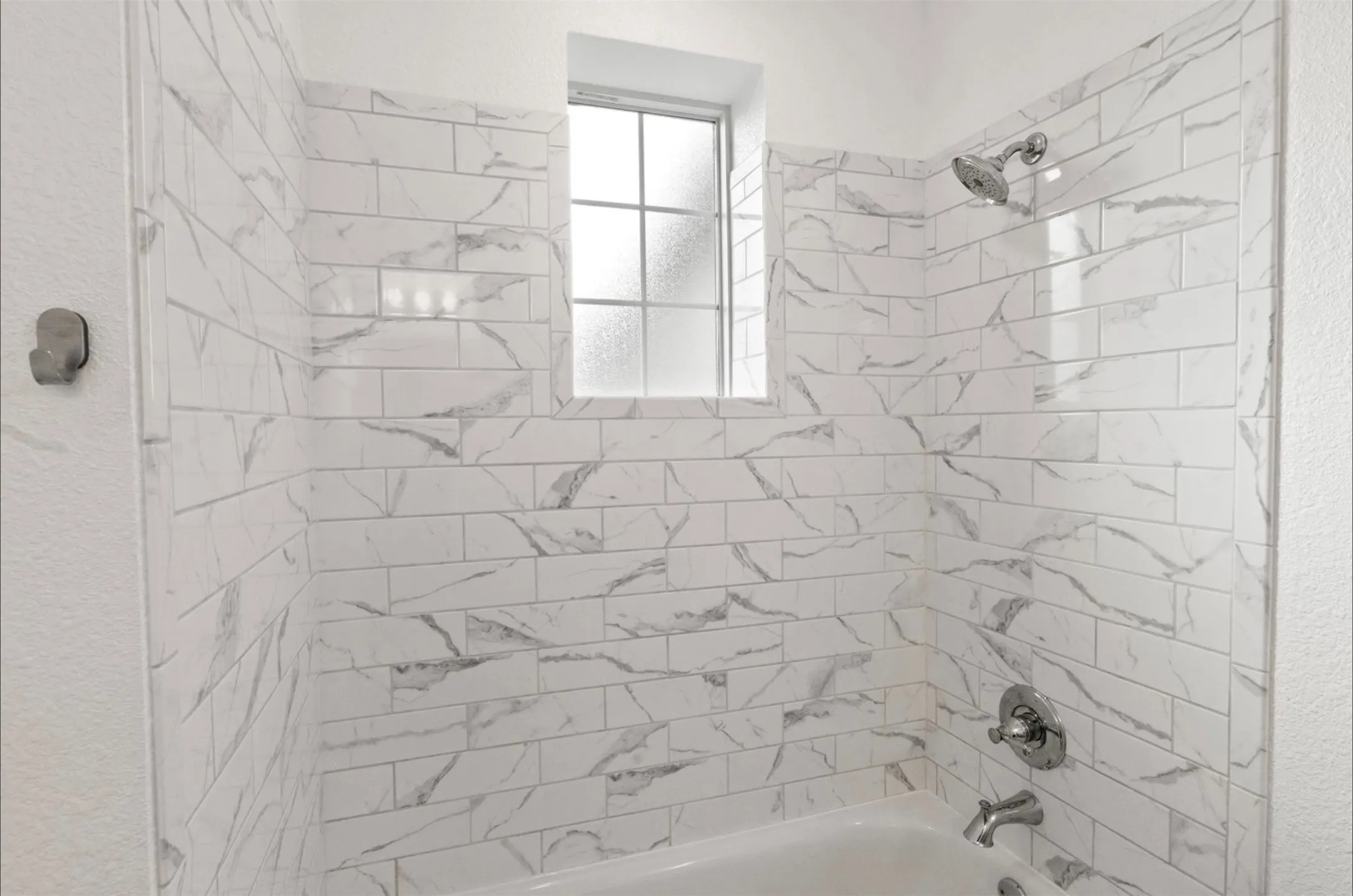 Primary Ensuite bath tub and shower