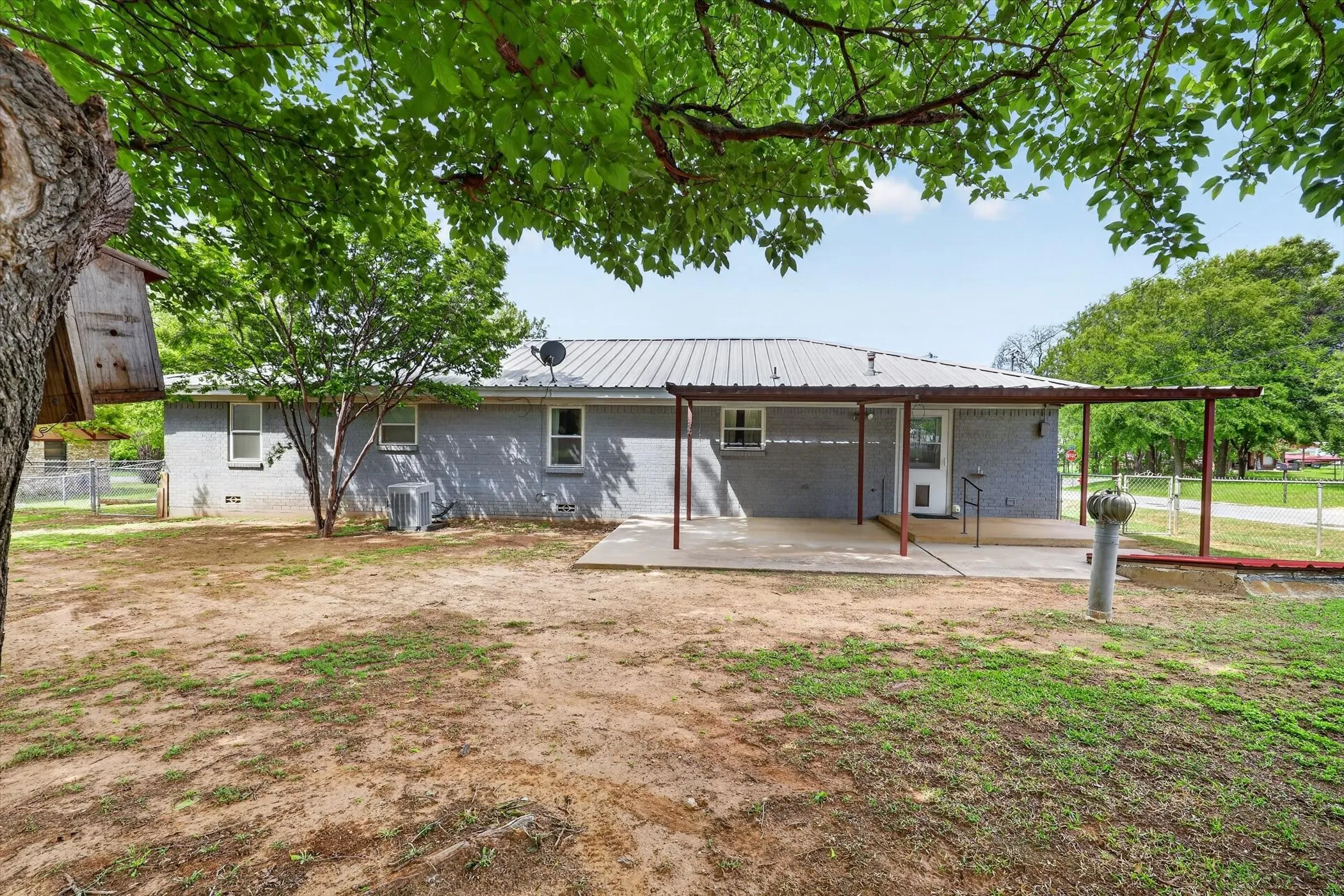 Back view of home