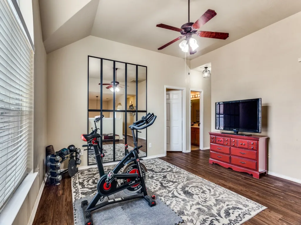 Living area 2 - This versatile room features wood-look flooring, makes great Game Room!