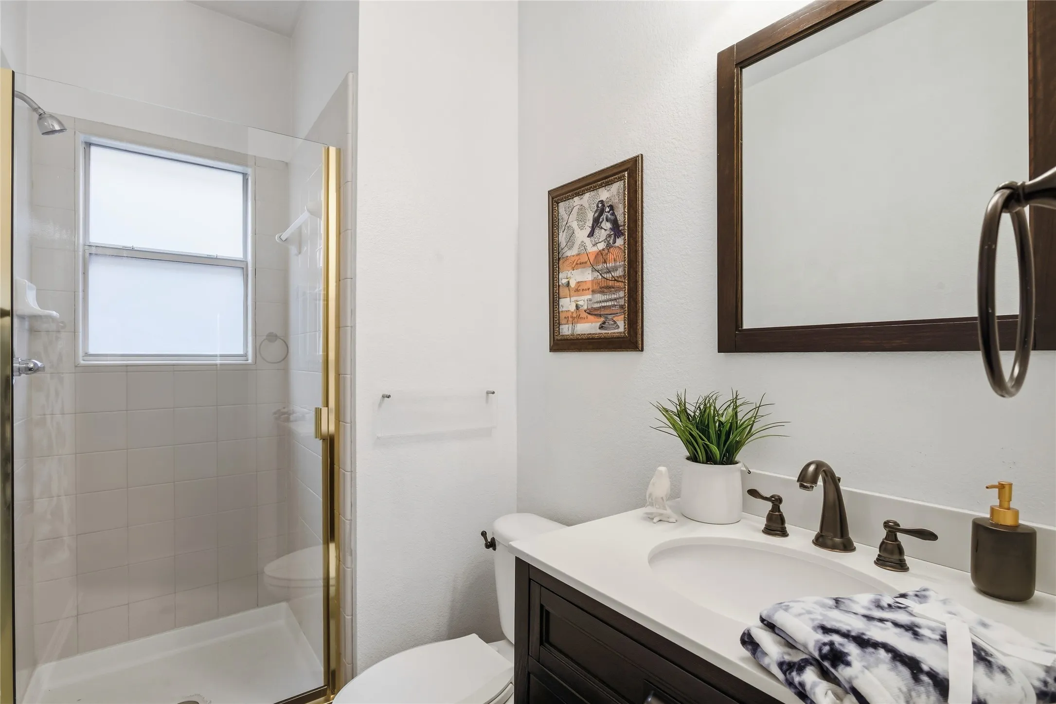 Downstairs full bath for family and guests